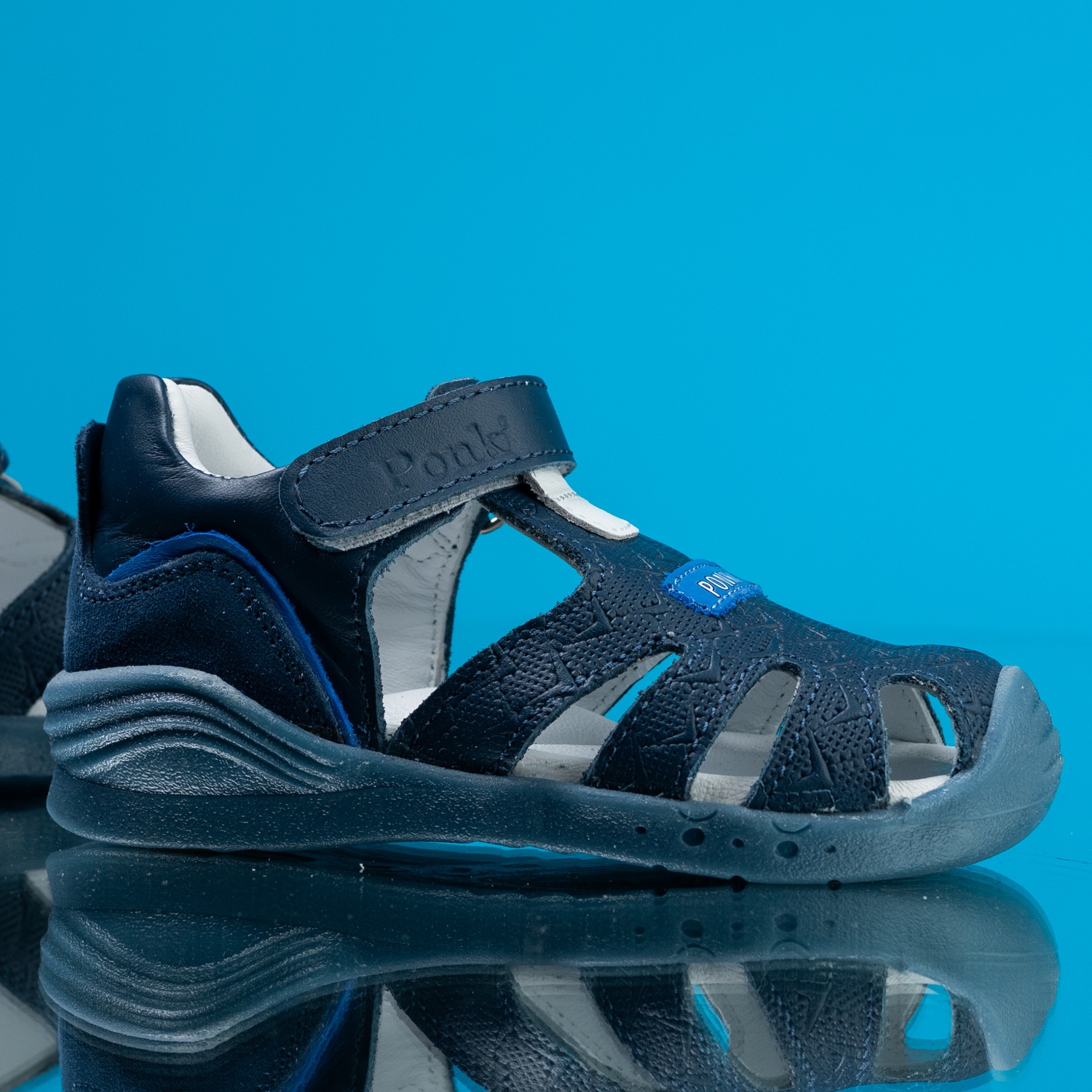 Бебешки сандали PONKI Optic Blue №19-25