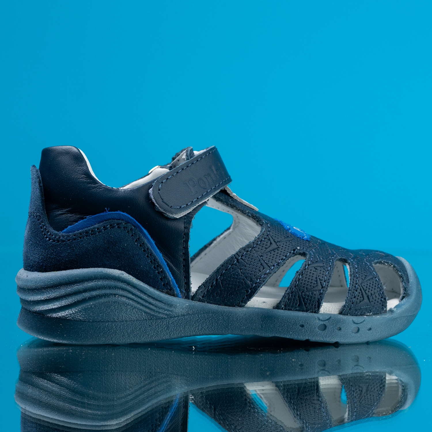 Бебешки сандали PONKI Optic Blue №19-25