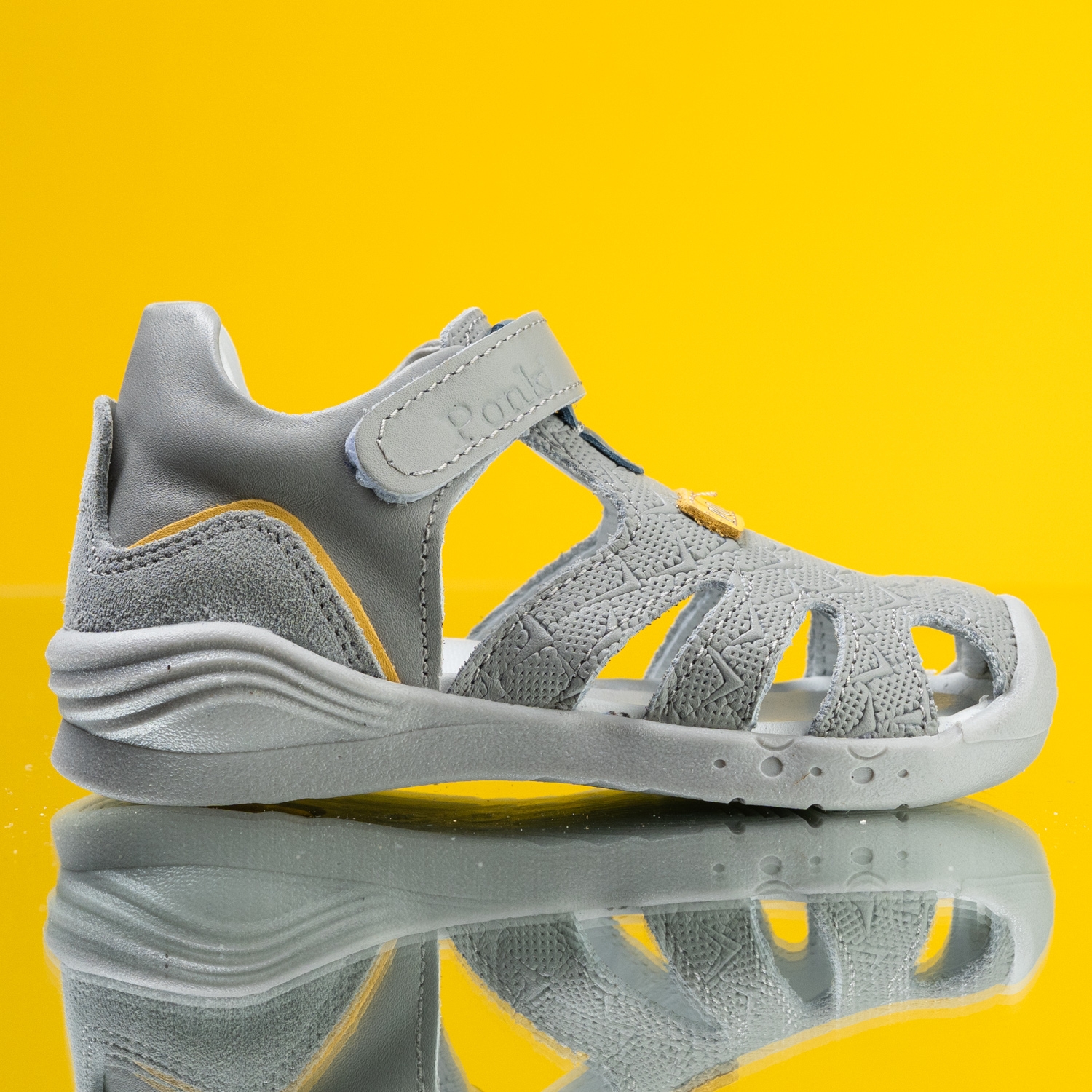 Бебешки сандали PONKI Optic Grey №19-25