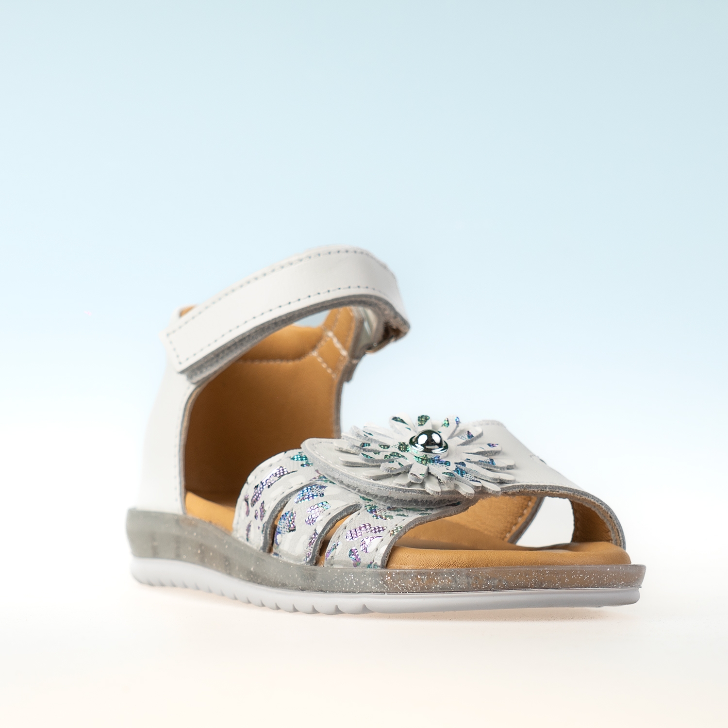 Бебешки сандали PONKI Queen White №22-25
