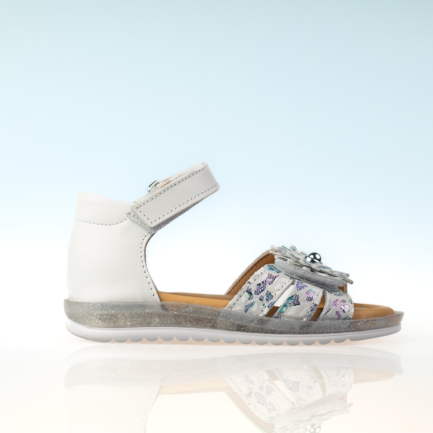 Бебешки сандали PONKI Queen White №22-25