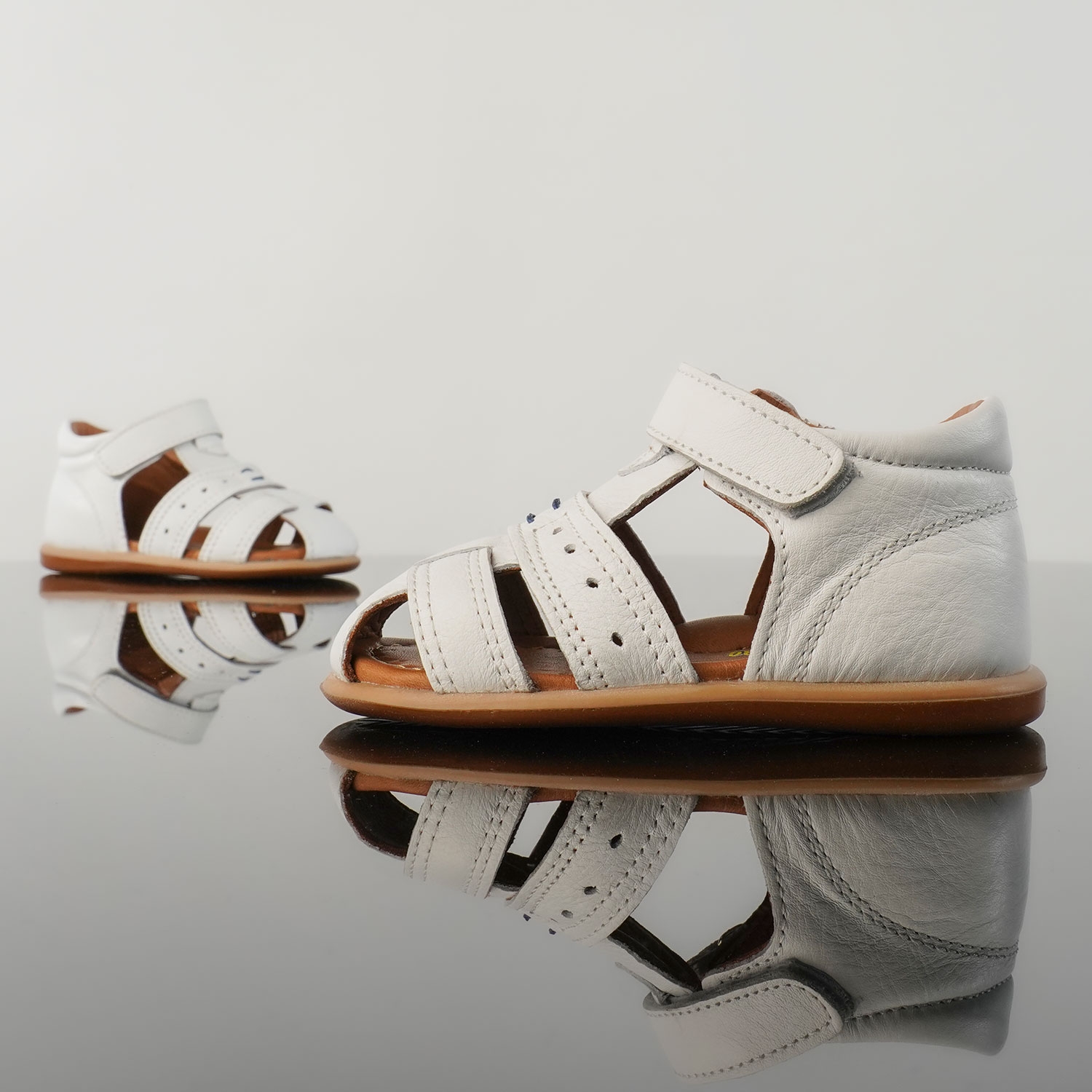 Бебешки сандали PONKI SARO WHITE №20-25