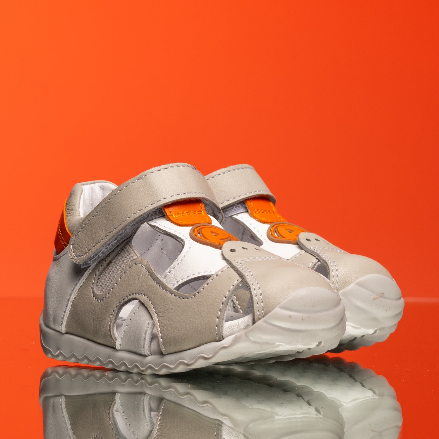 Бебешки сандали PONKI Sprintlet Grey №21-25