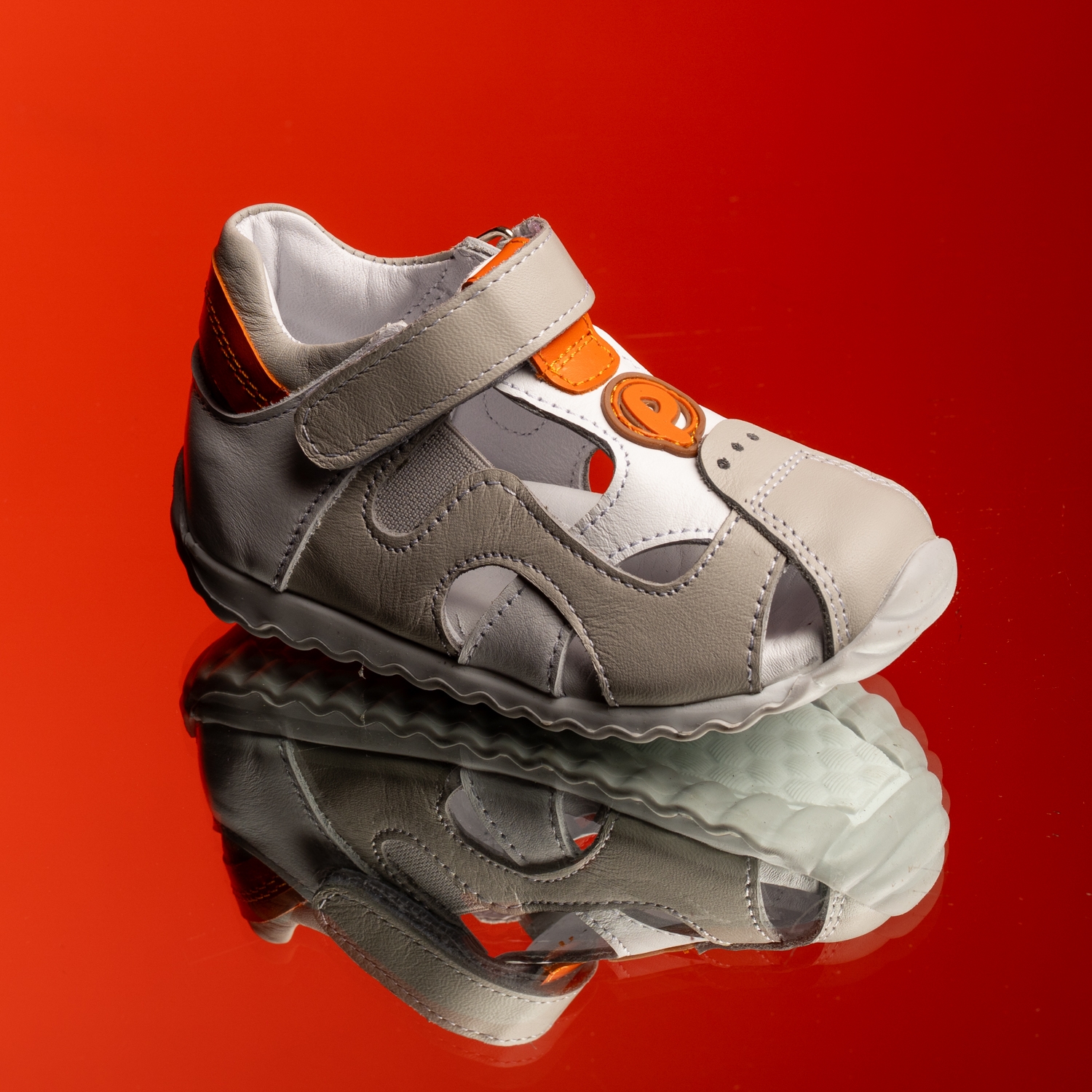 Бебешки сандали PONKI Sprintlet Grey №21-25