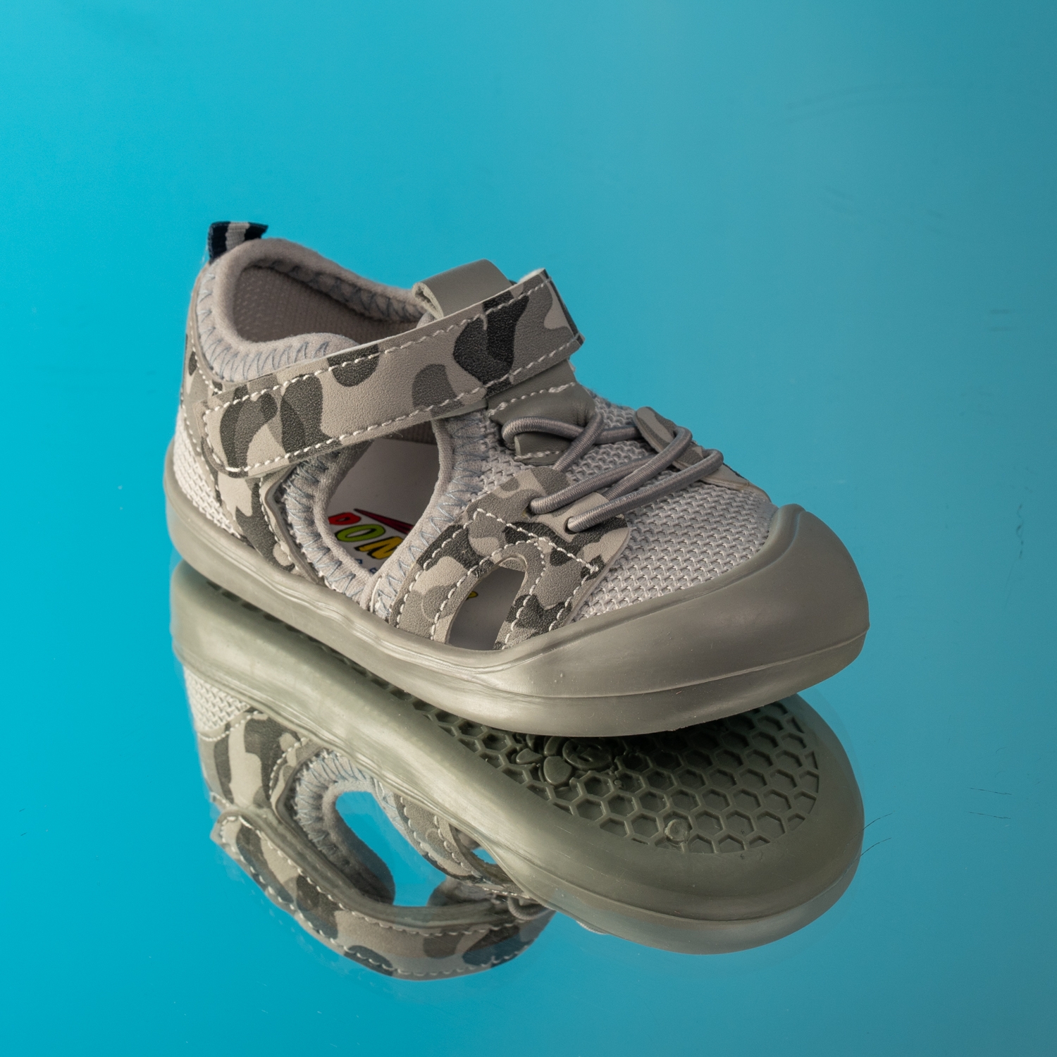 Бебешки сандали PONKI SQUASH GREY №19-25