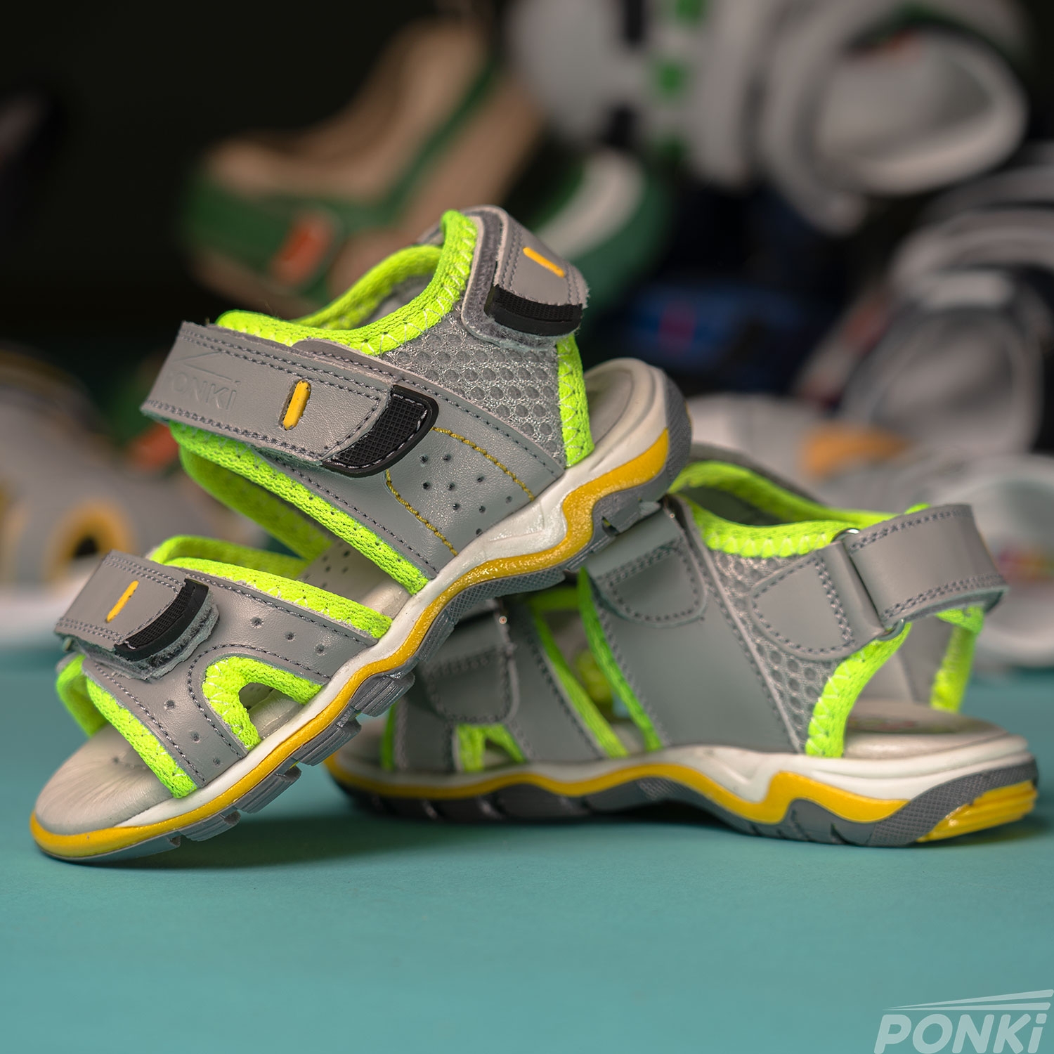 Бебешки Сандали PONKI THUNDER GREY №21-25