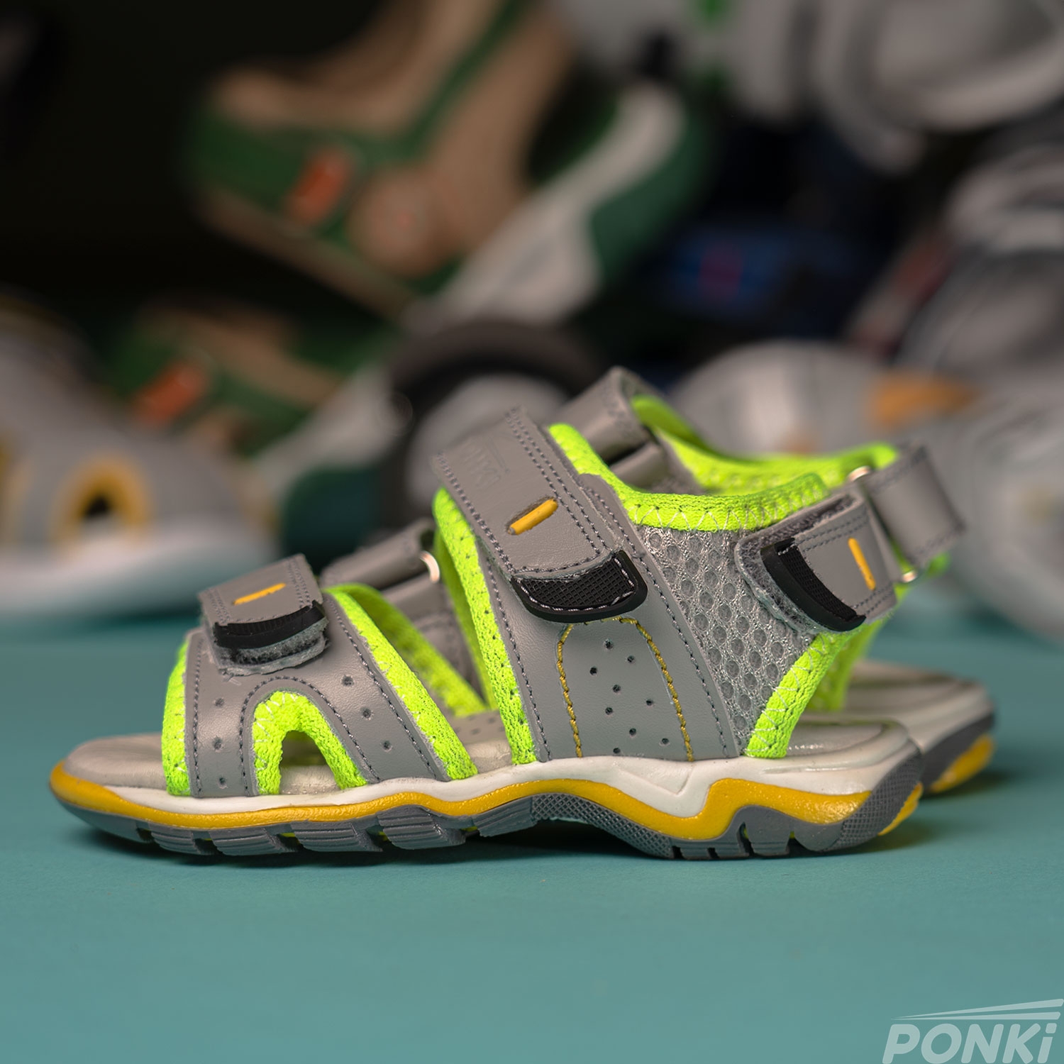 Бебешки Сандали PONKI THUNDER GREY №21-25