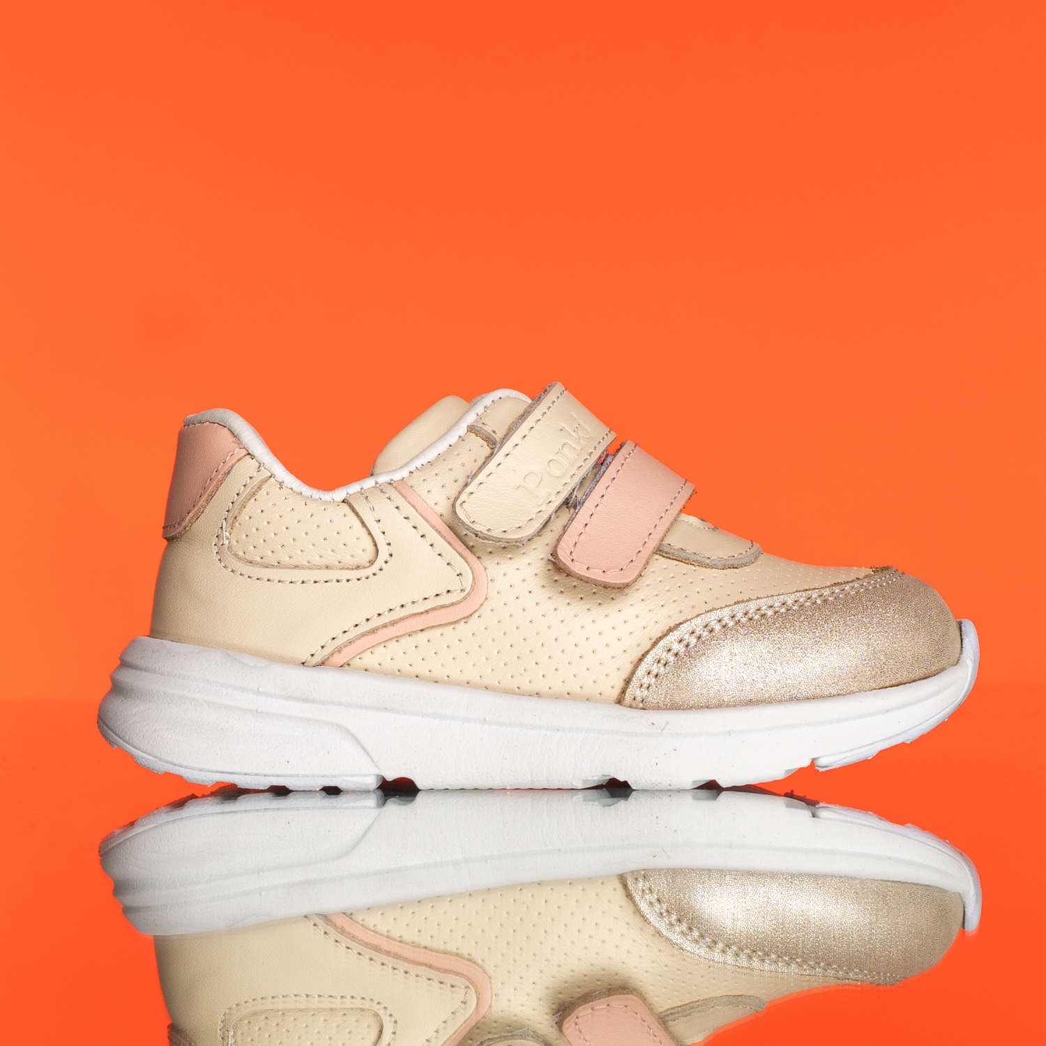 Бебешки сникърси PONKI Cozees Beige №19-25