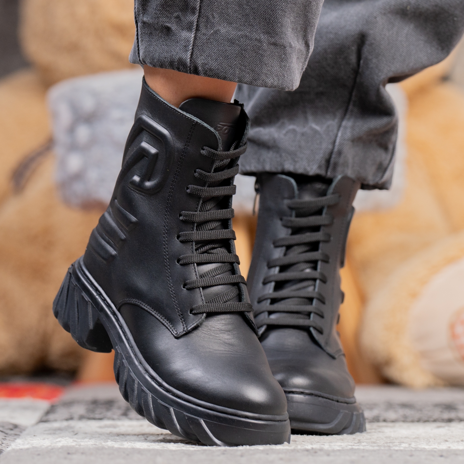 Дамски кубинки PONKI VENEZIA BLACK №36-39