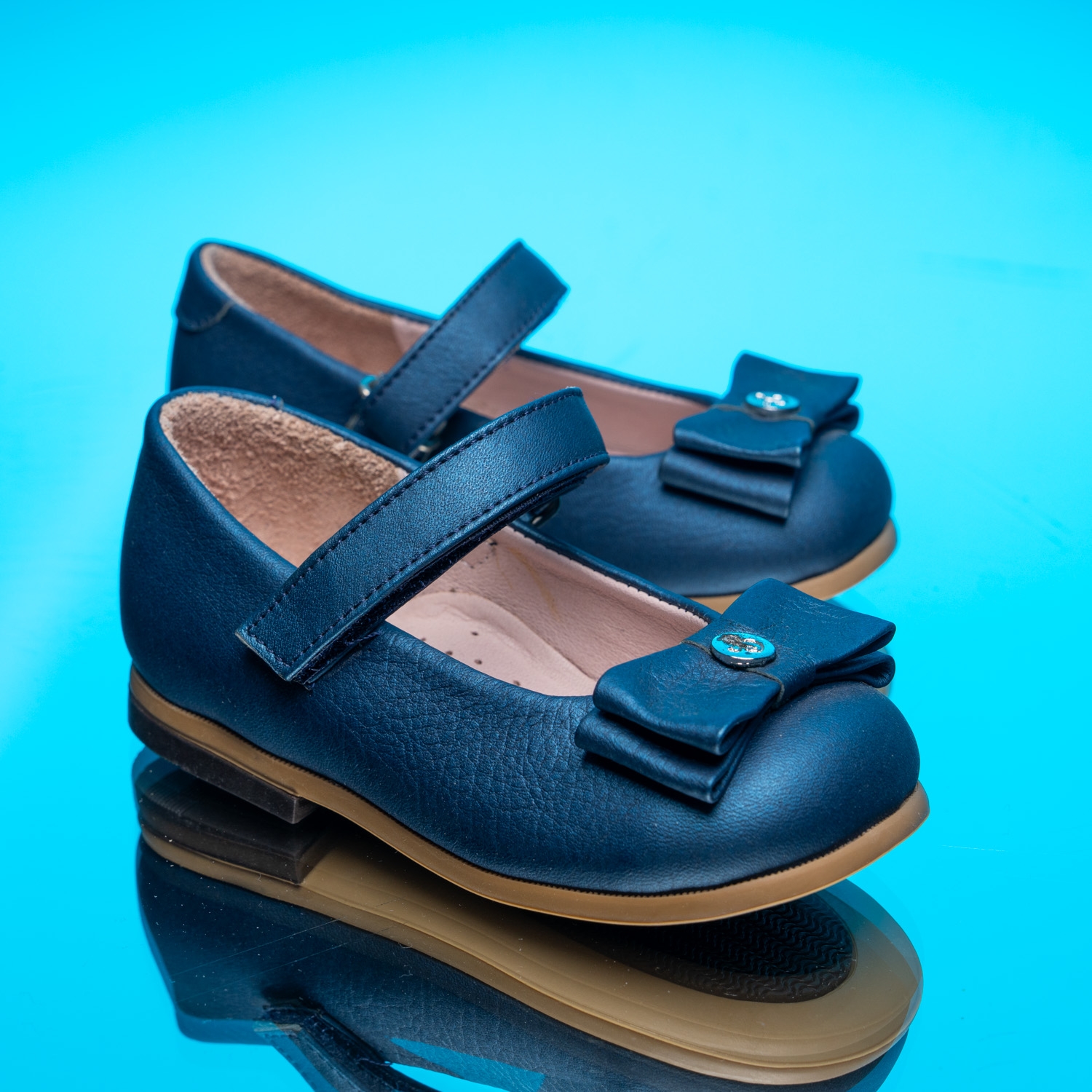 Детски балеринки Bebbini Pandi Blue №26-30