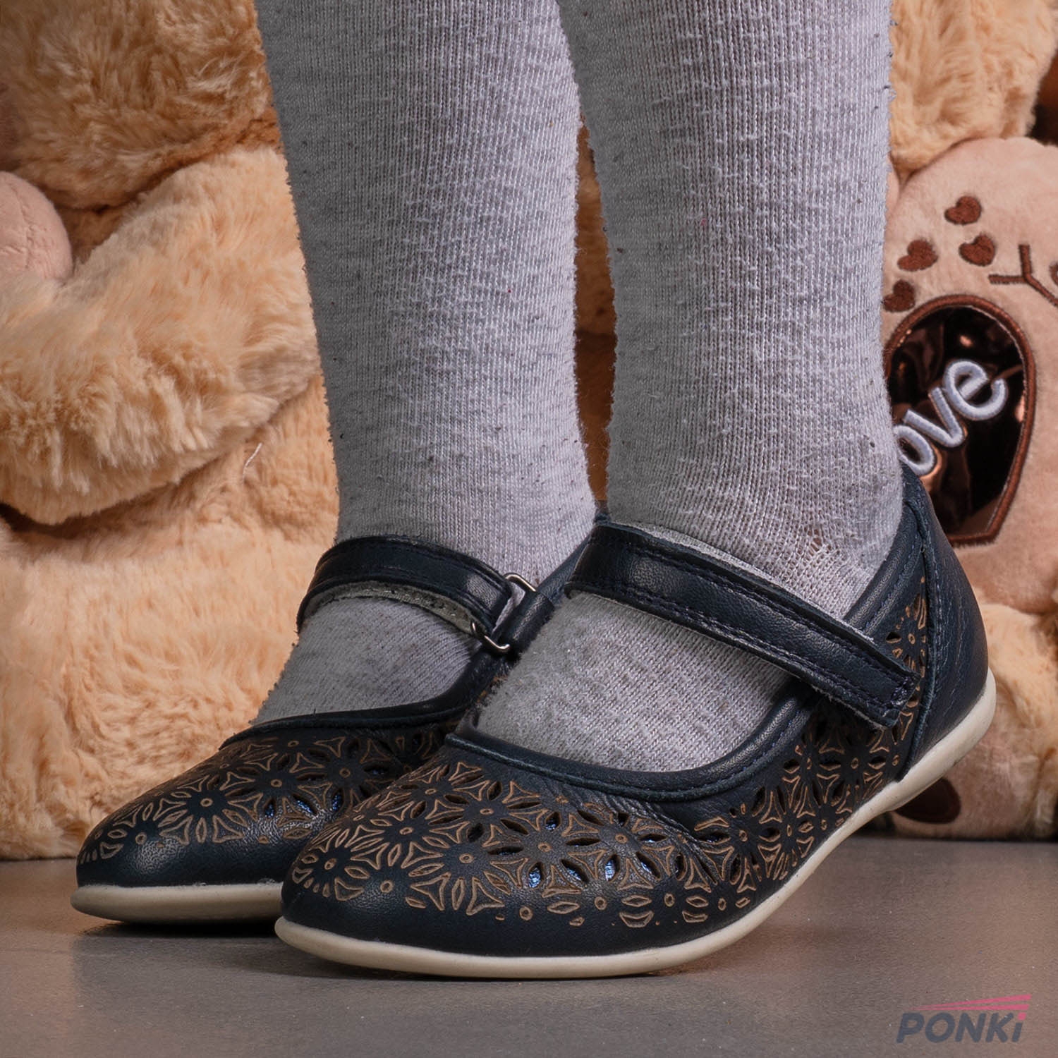 Детски Балеринки PONKI CAME DARKBLUE №26-30