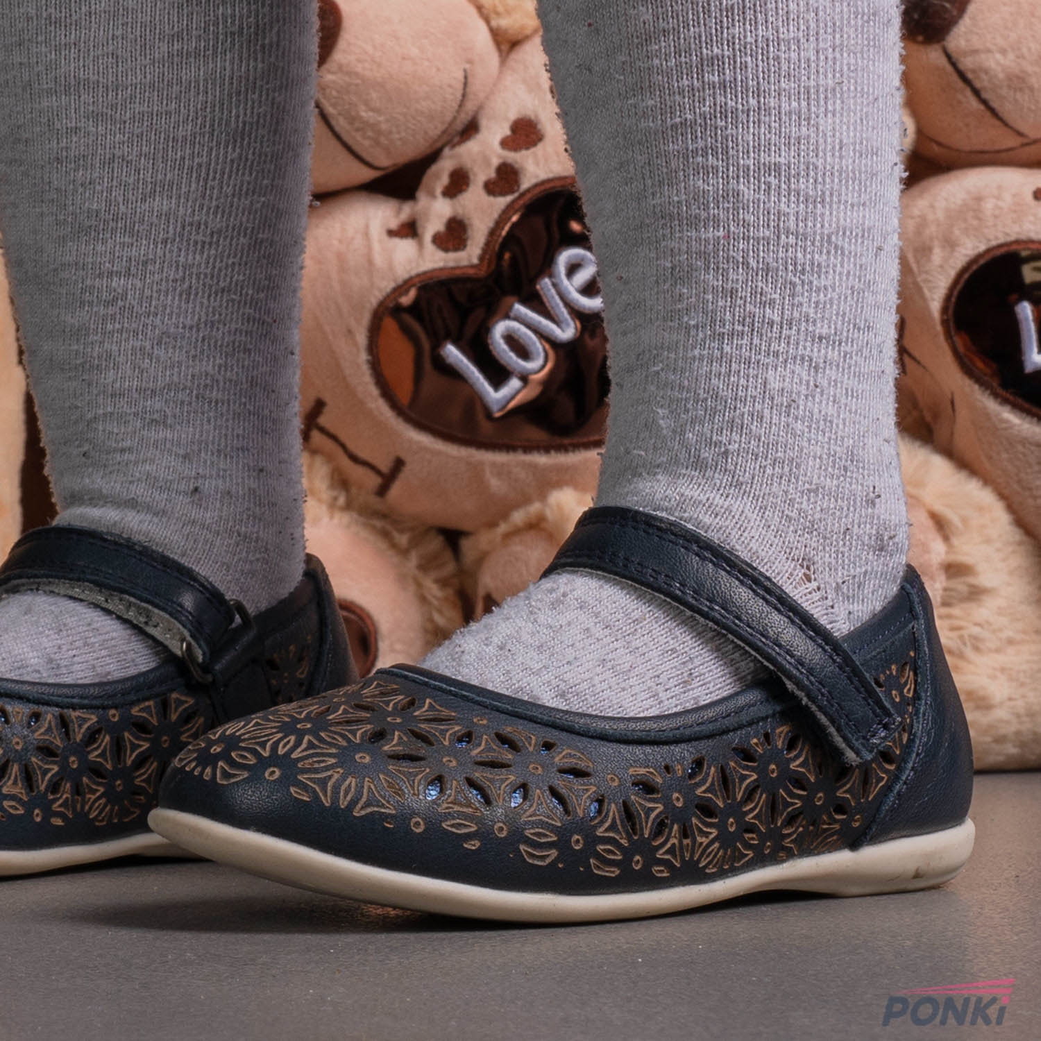 Детски Балеринки PONKI CAME DARKBLUE №26-30
