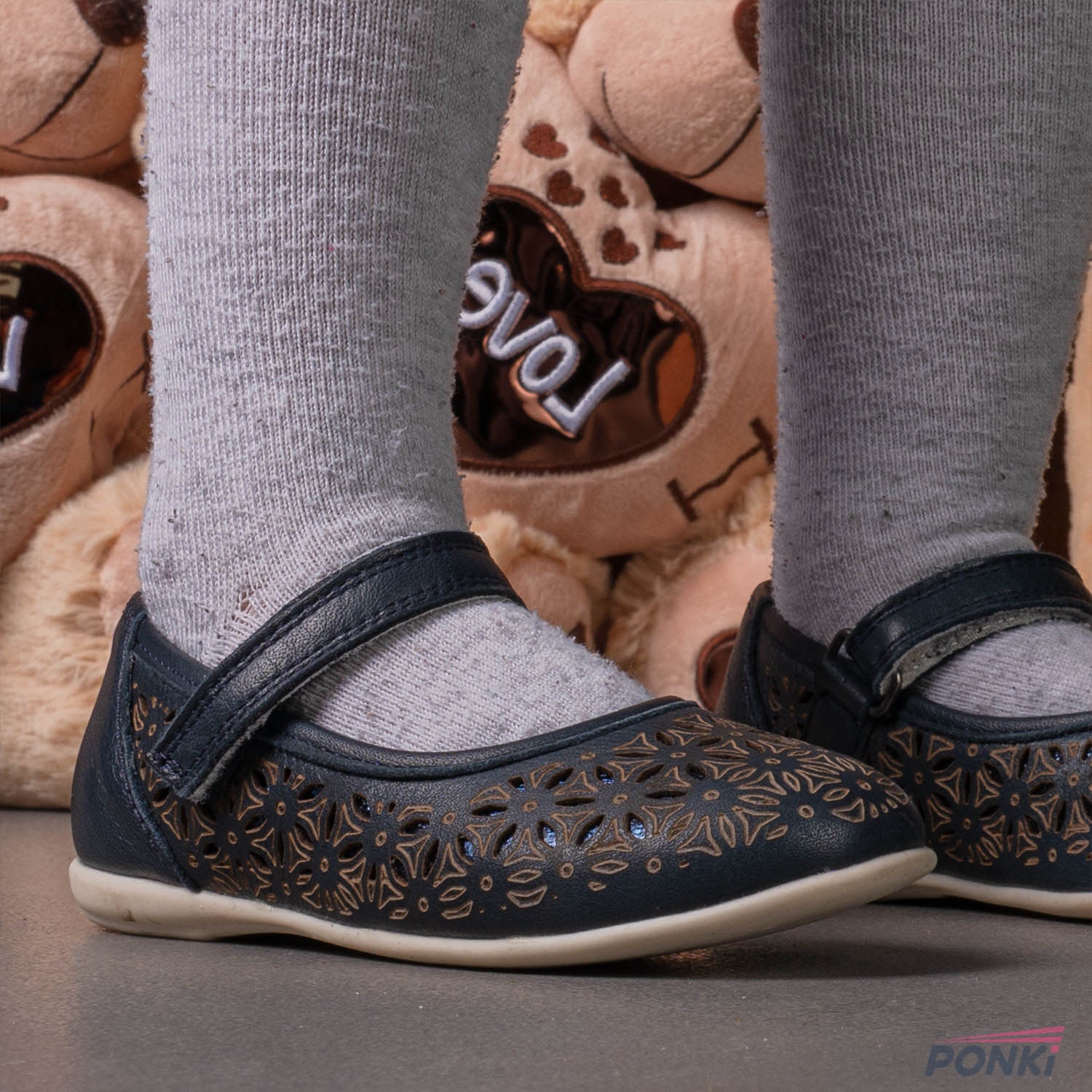 Детски Балеринки PONKI CAME DARKBLUE №26-30