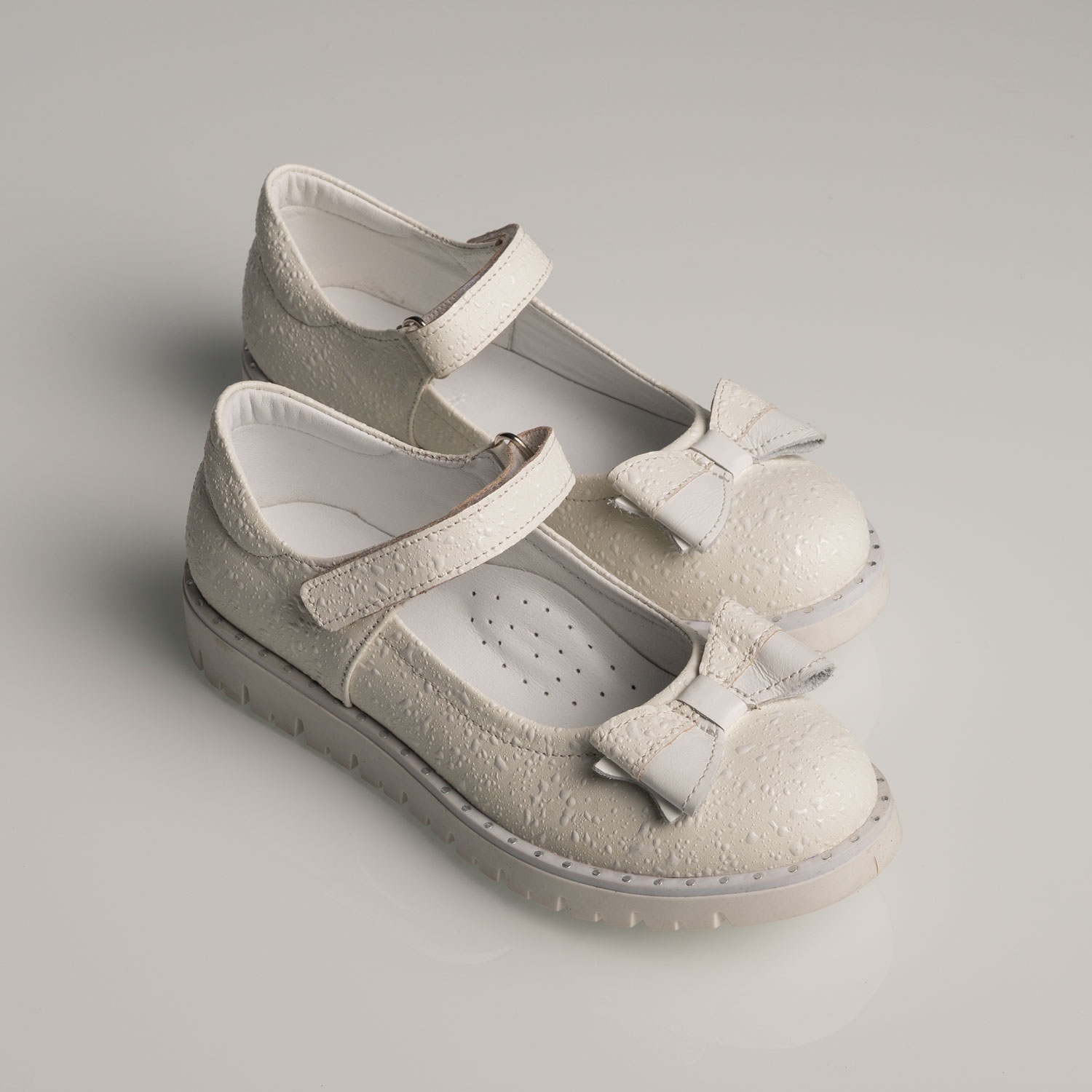 Детски балеринки PONKI  Elegance New White-Drops №31-36