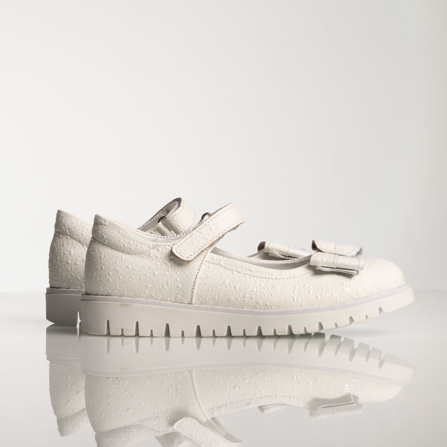 Детски балеринки PONKI  Elegance New White-Drops №31-36
