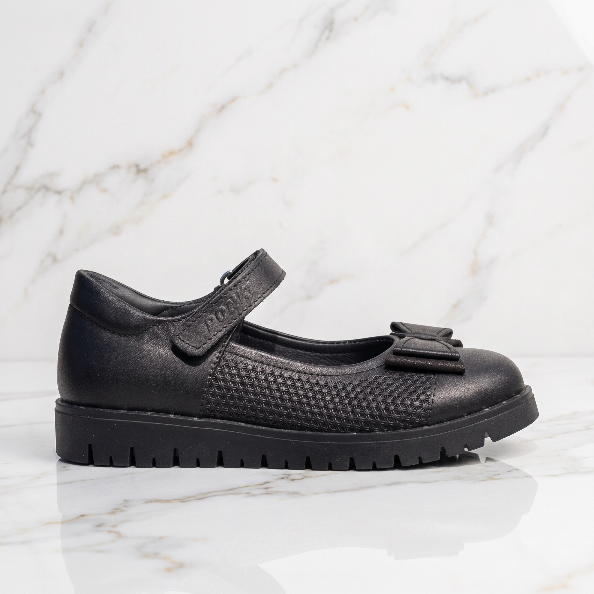 Детски балеринки PONKI  Elegante Black №31-36