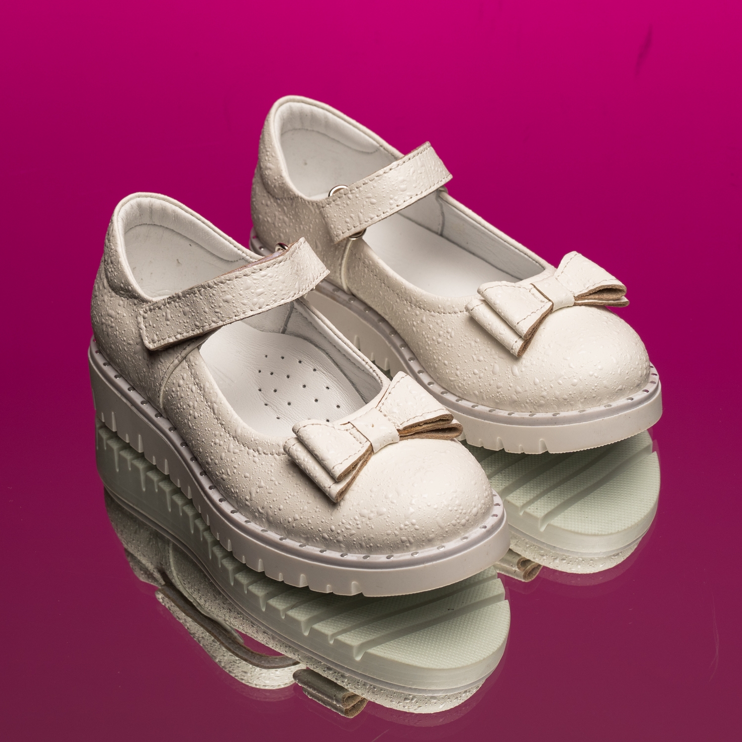 Детски балеринки PONKI ELEGANZA WHITE FUSION II №26-30
