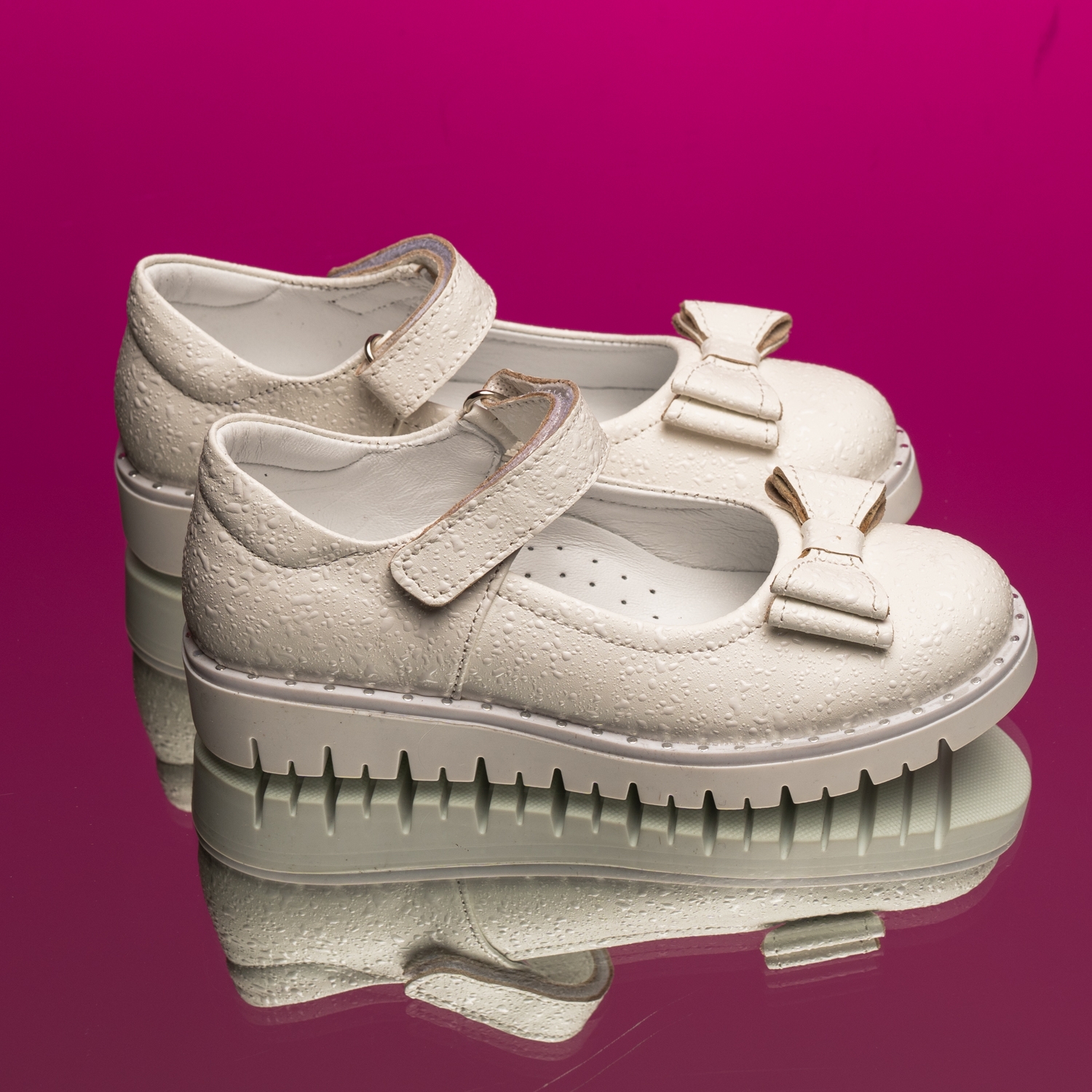 Детски балеринки PONKI ELEGANZA WHITE FUSION II №26-30
