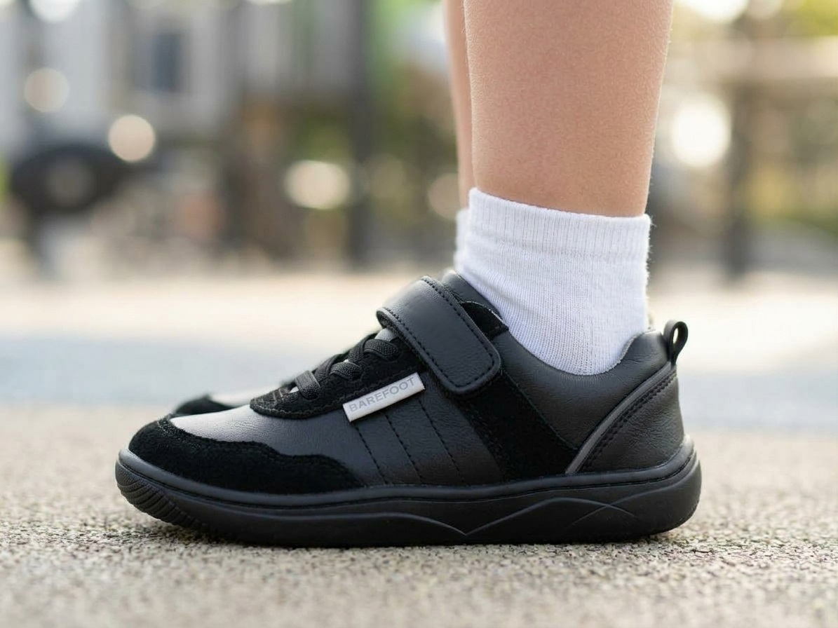 Детски боси обувки PONKI Barefoot BALANCE Black  №26-30