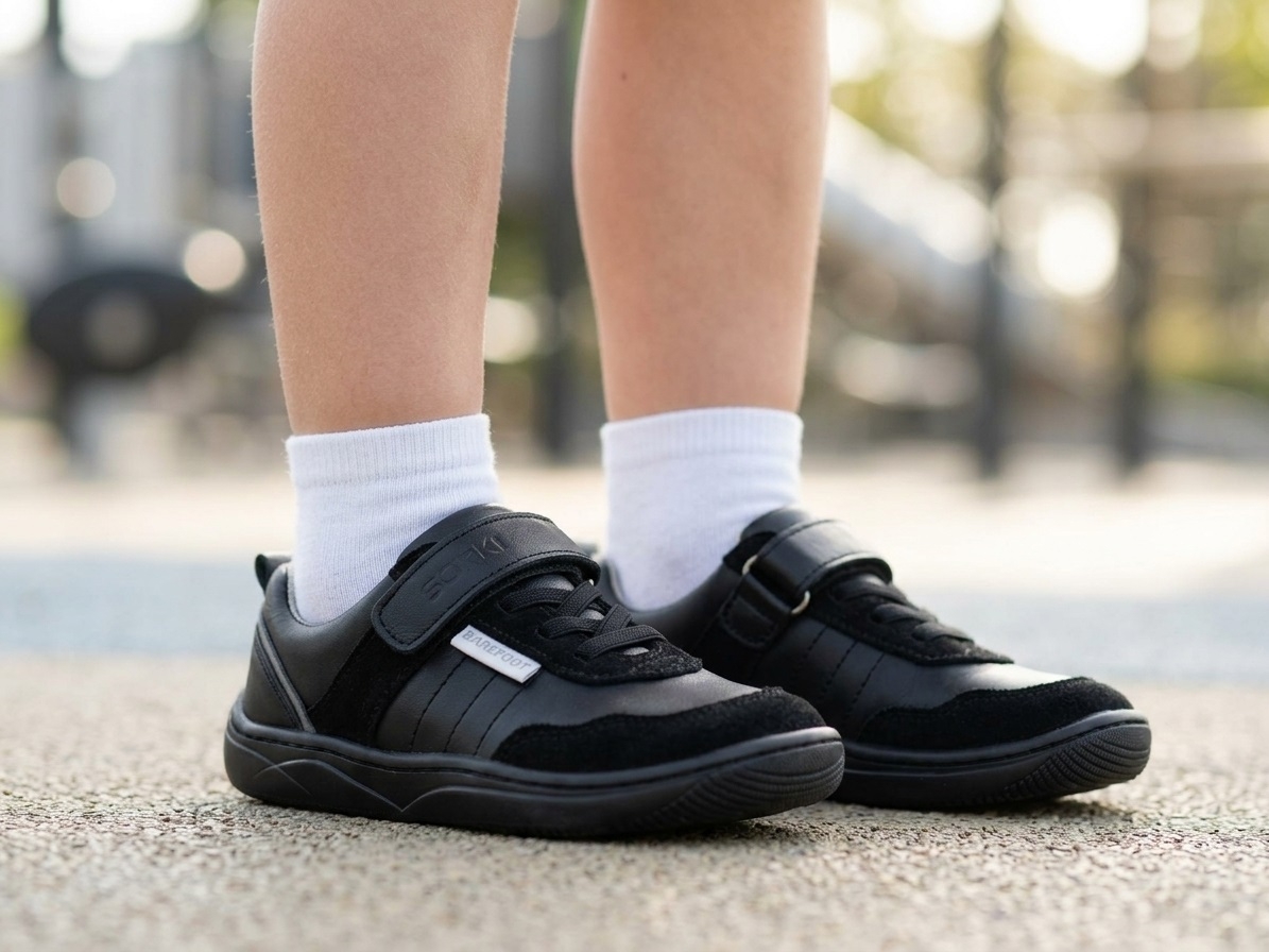 Детски боси обувки PONKI Barefoot BALANCE Black №31-36