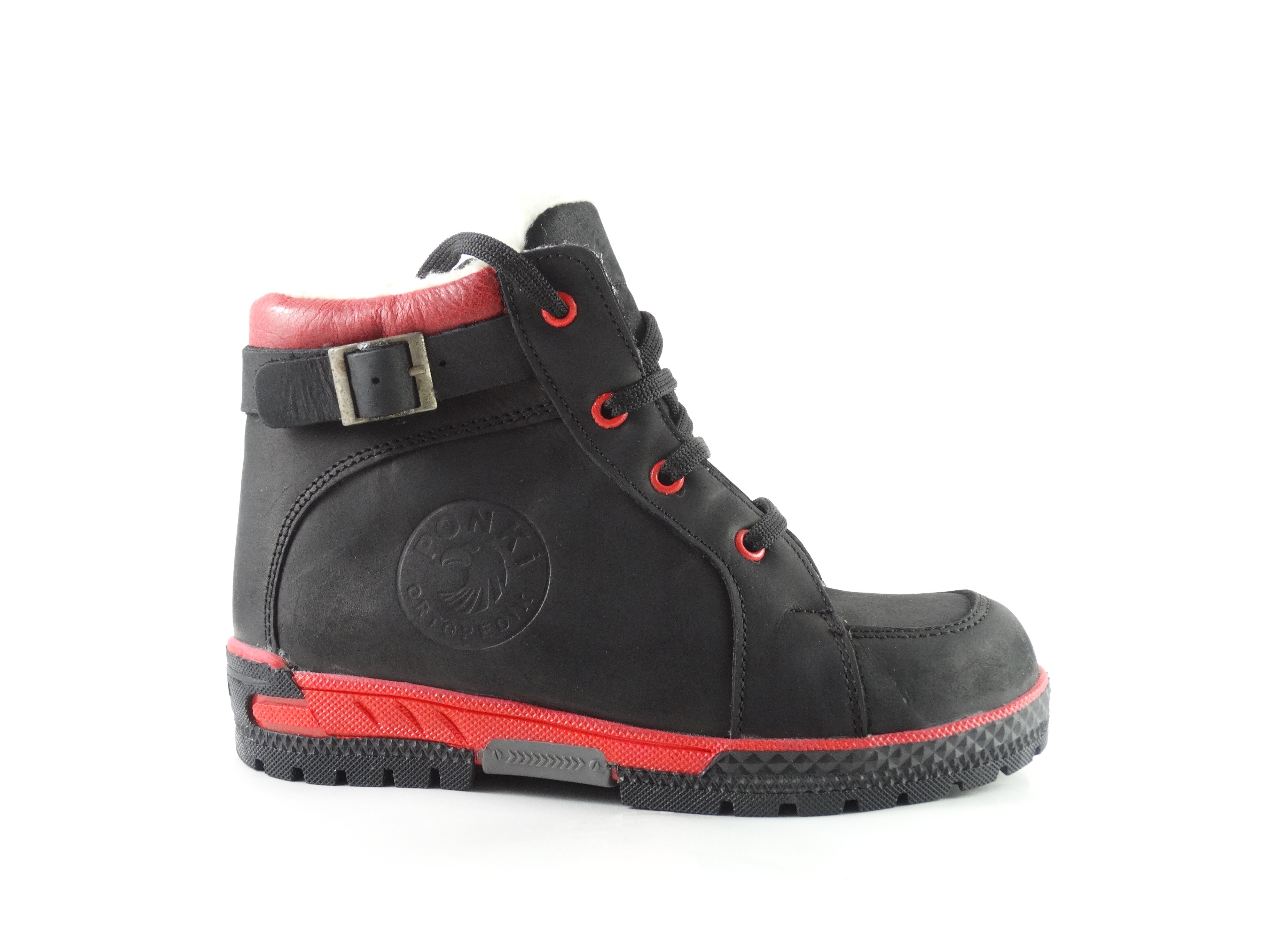 Детски Боти PONKI BBK BLACK-RED №26-30