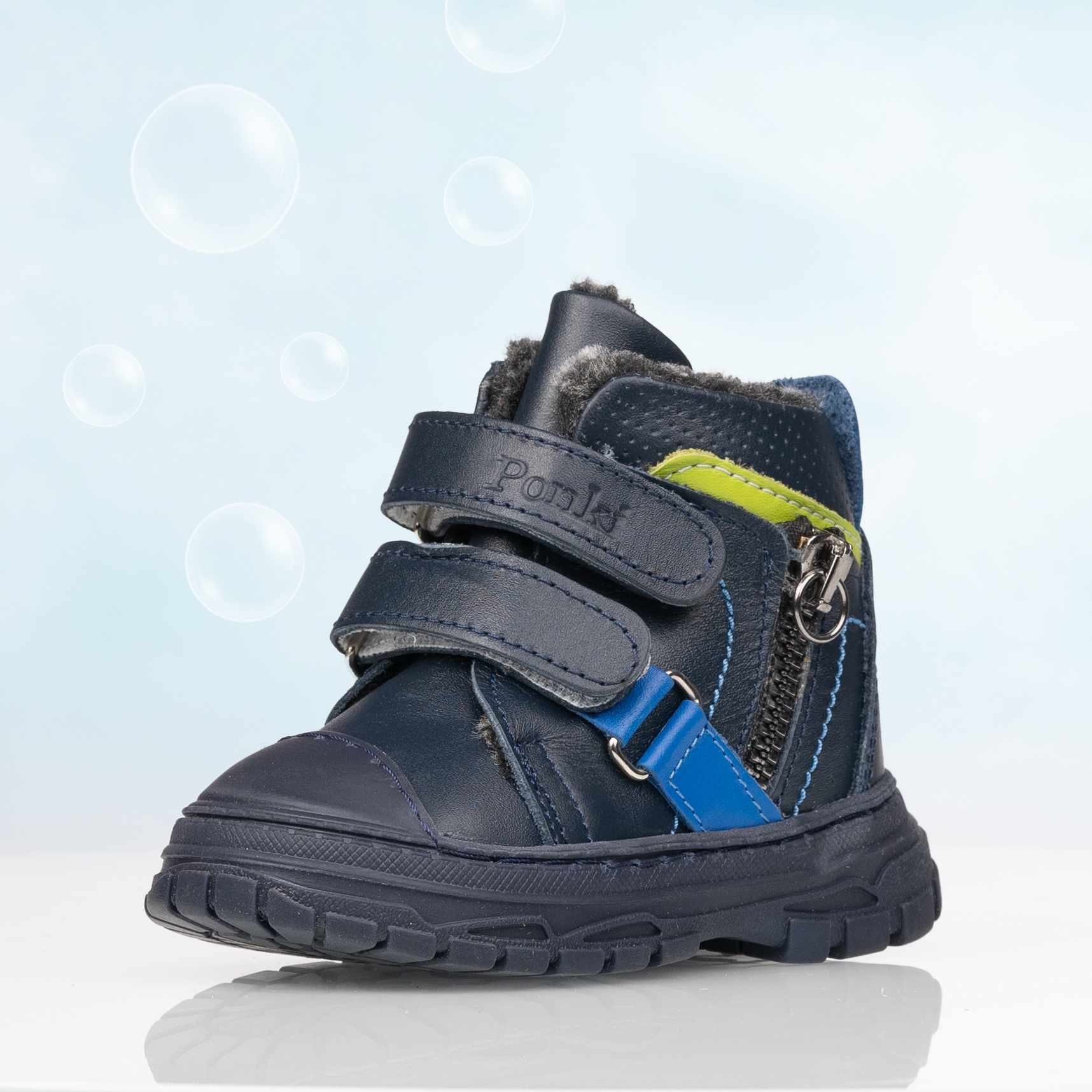 Детски боти PONKI CRAZE Darkblue №20-21