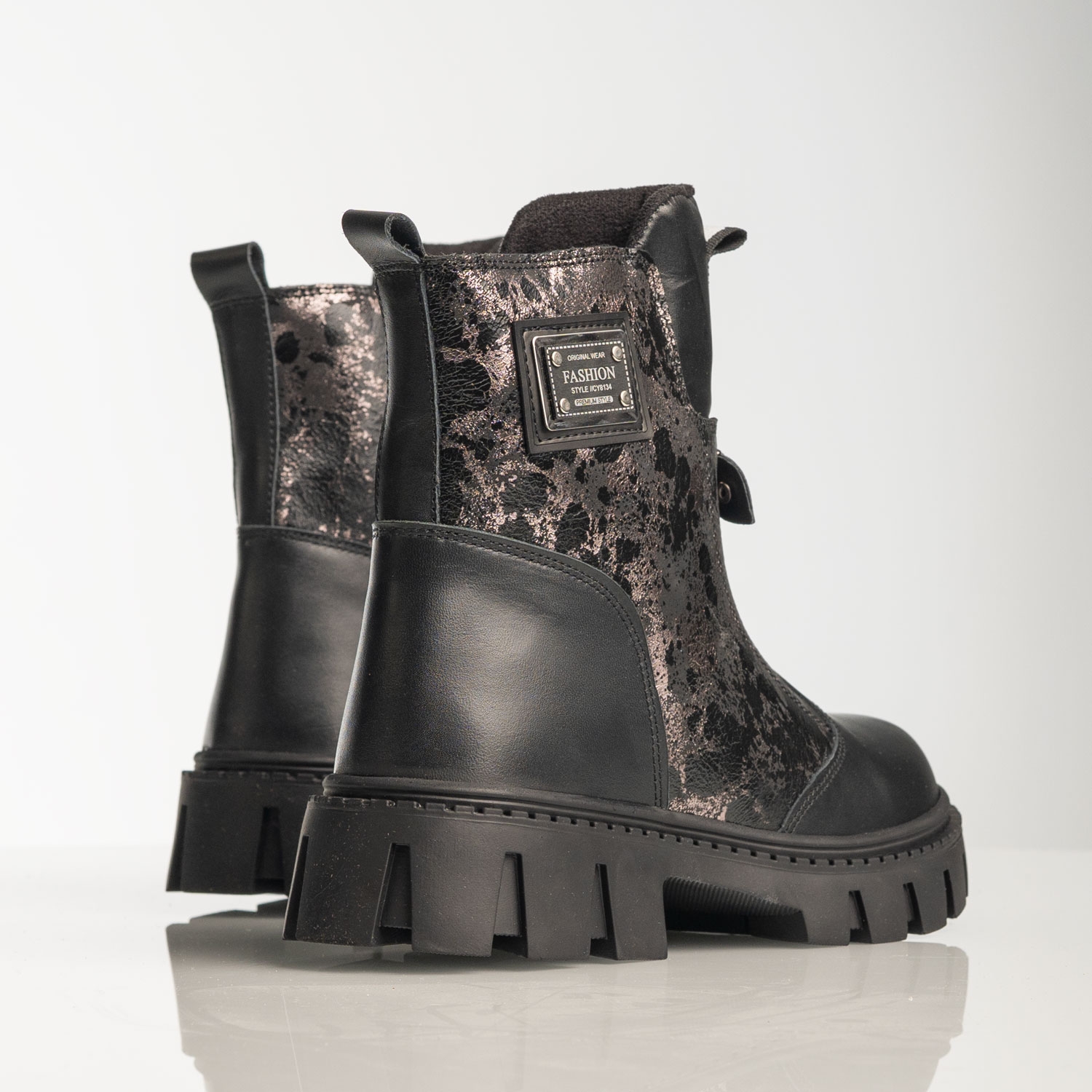 Детски боти PONKI Foundaun Black №31-36