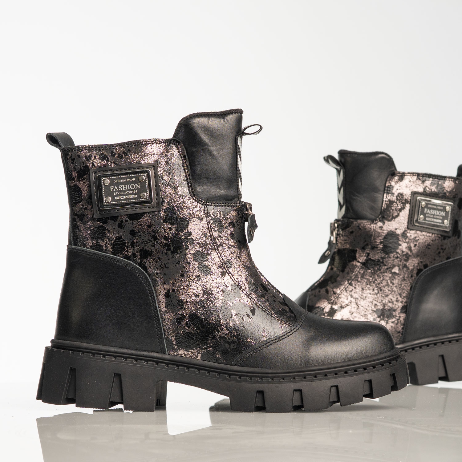 Детски боти PONKI Foundaun Black №31-36
