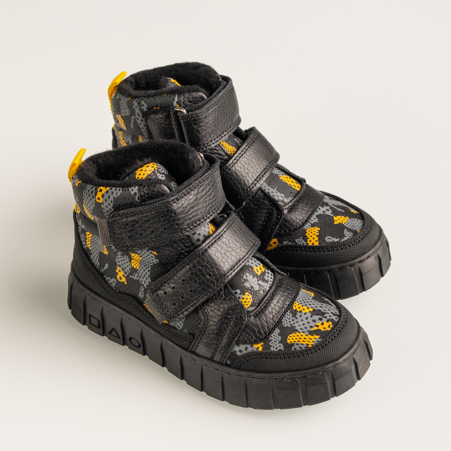 Детски боти PONKI Melody Black - Yellow №26-30