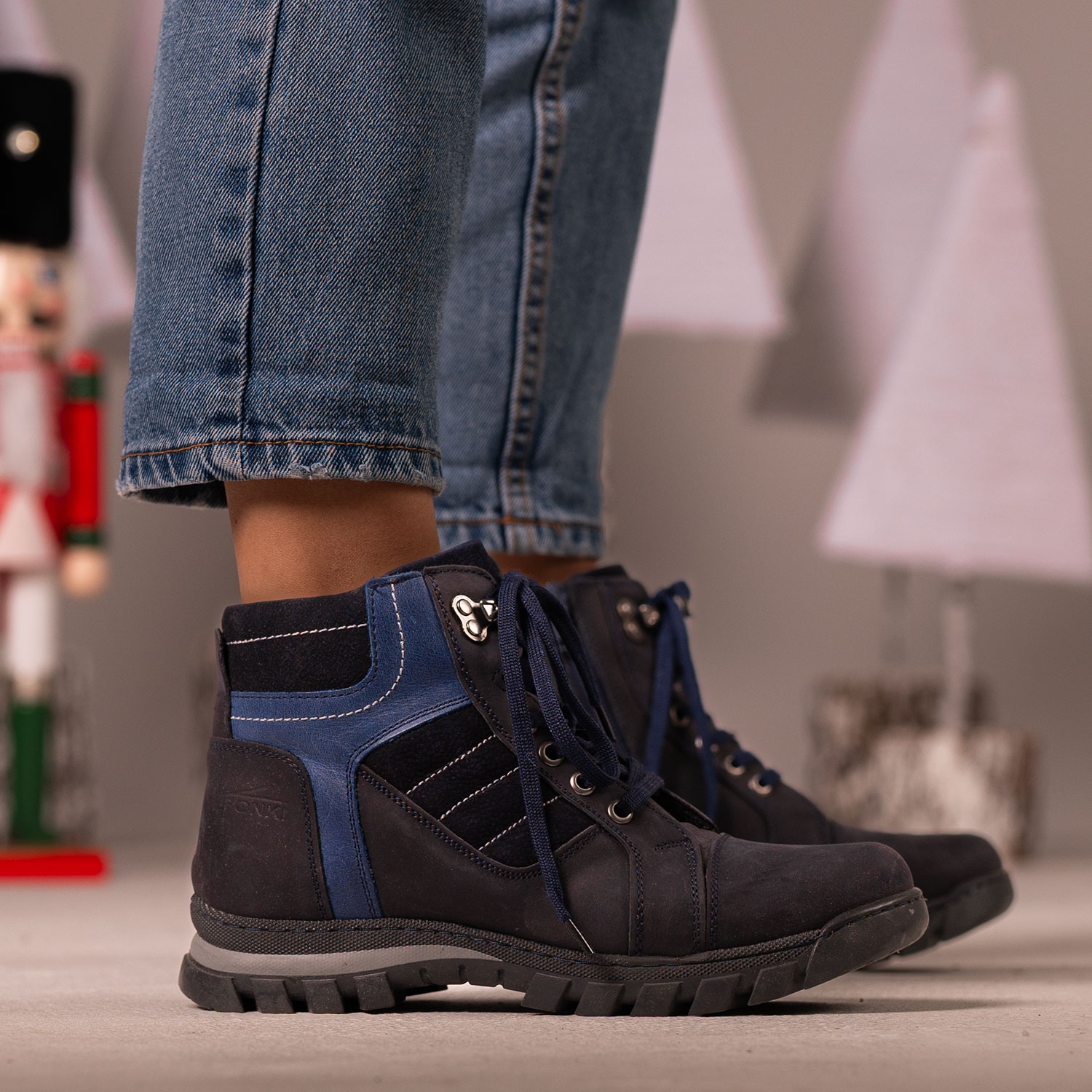Детски боти PONKI PHENOMEN DARKBLUE №31-36