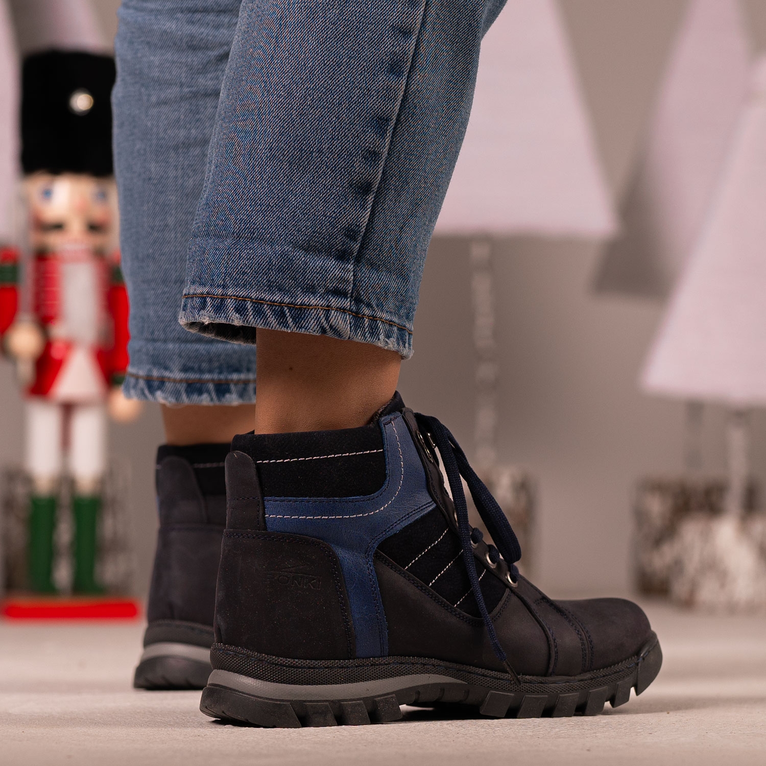 Детски боти PONKI PHENOMEN DARKBLUE №31-36