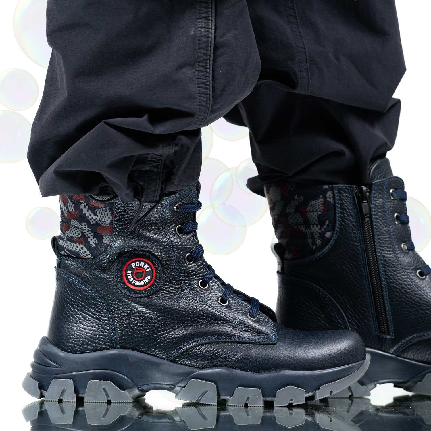 Детски боти PONKI Samurai Darkblue №31-36