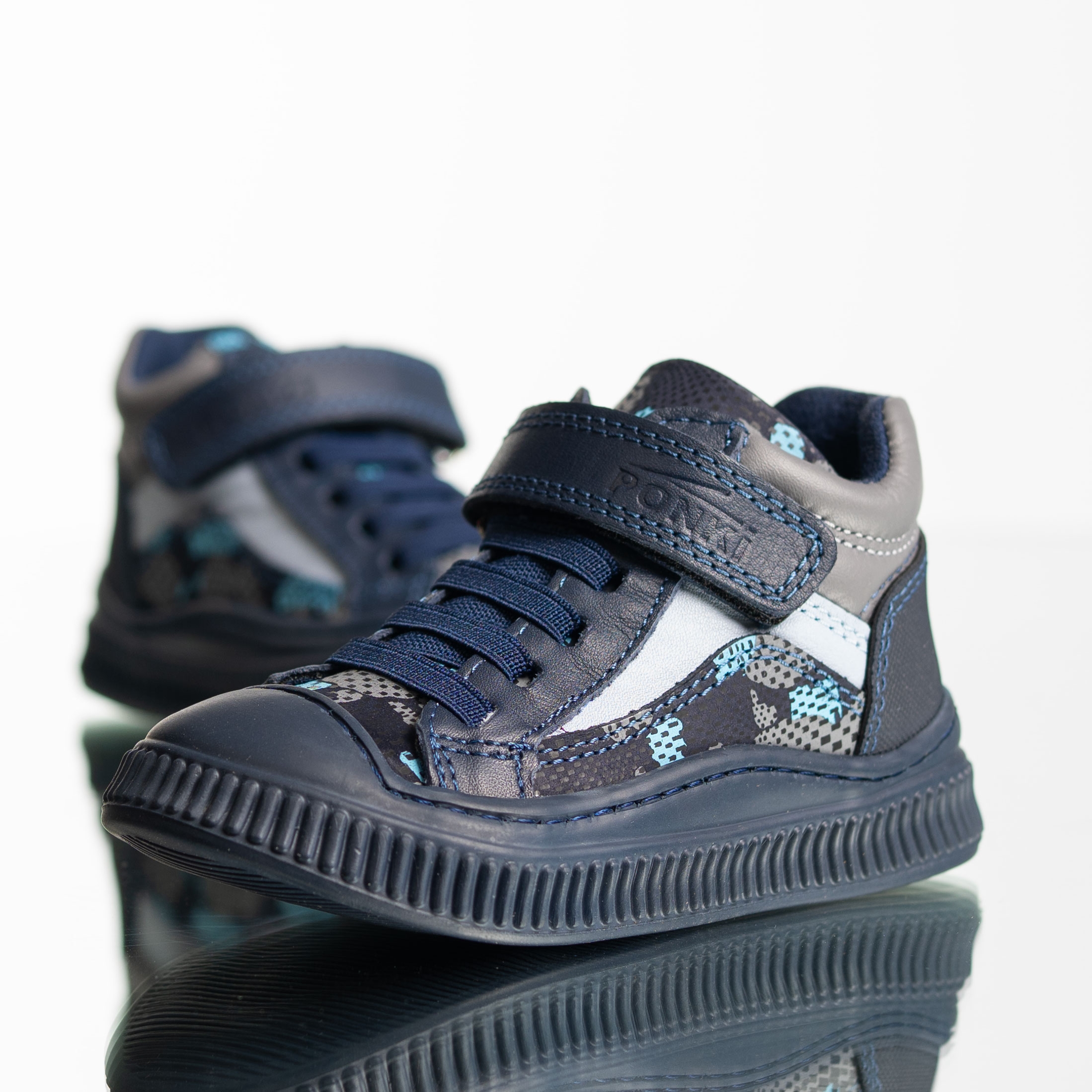 Детски боти PONKI Shine Dark Blue №21-25