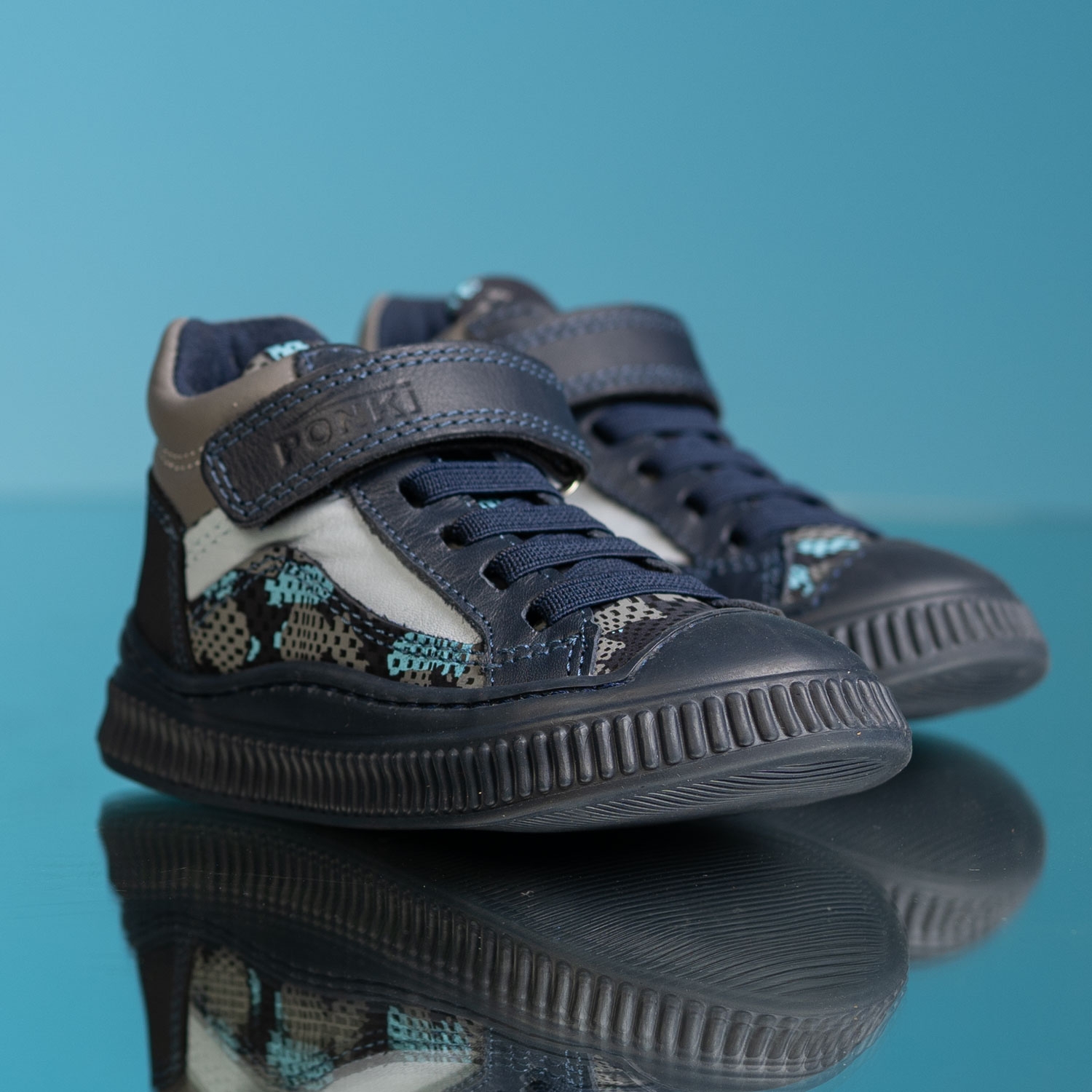 Детски боти PONKI Shine Dark Blue №21-25