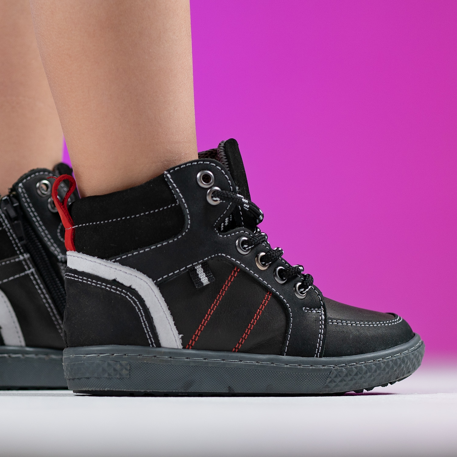 Детски боти PONKI TARKO BLACK №26-30