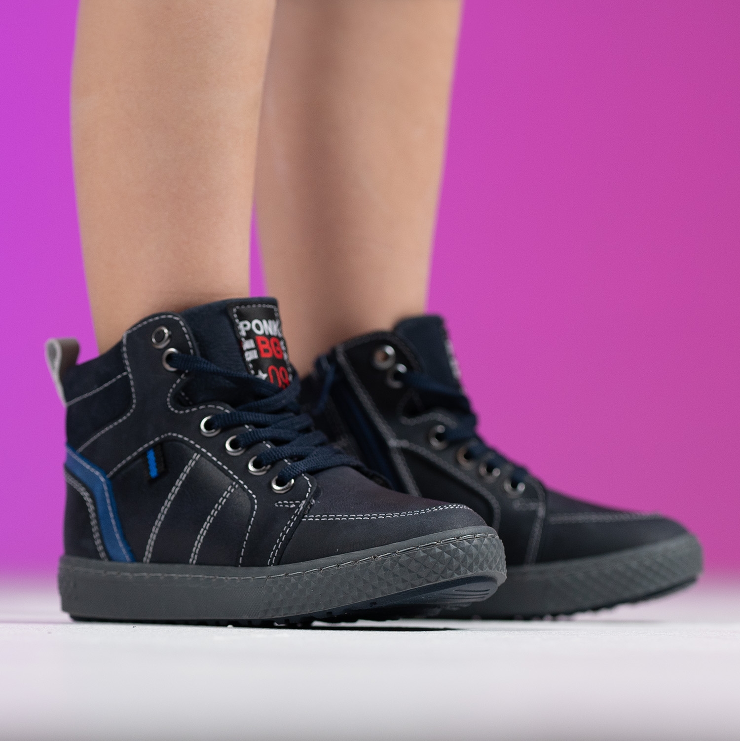 Детски боти PONKI TARKO DARKBLUE №31-36