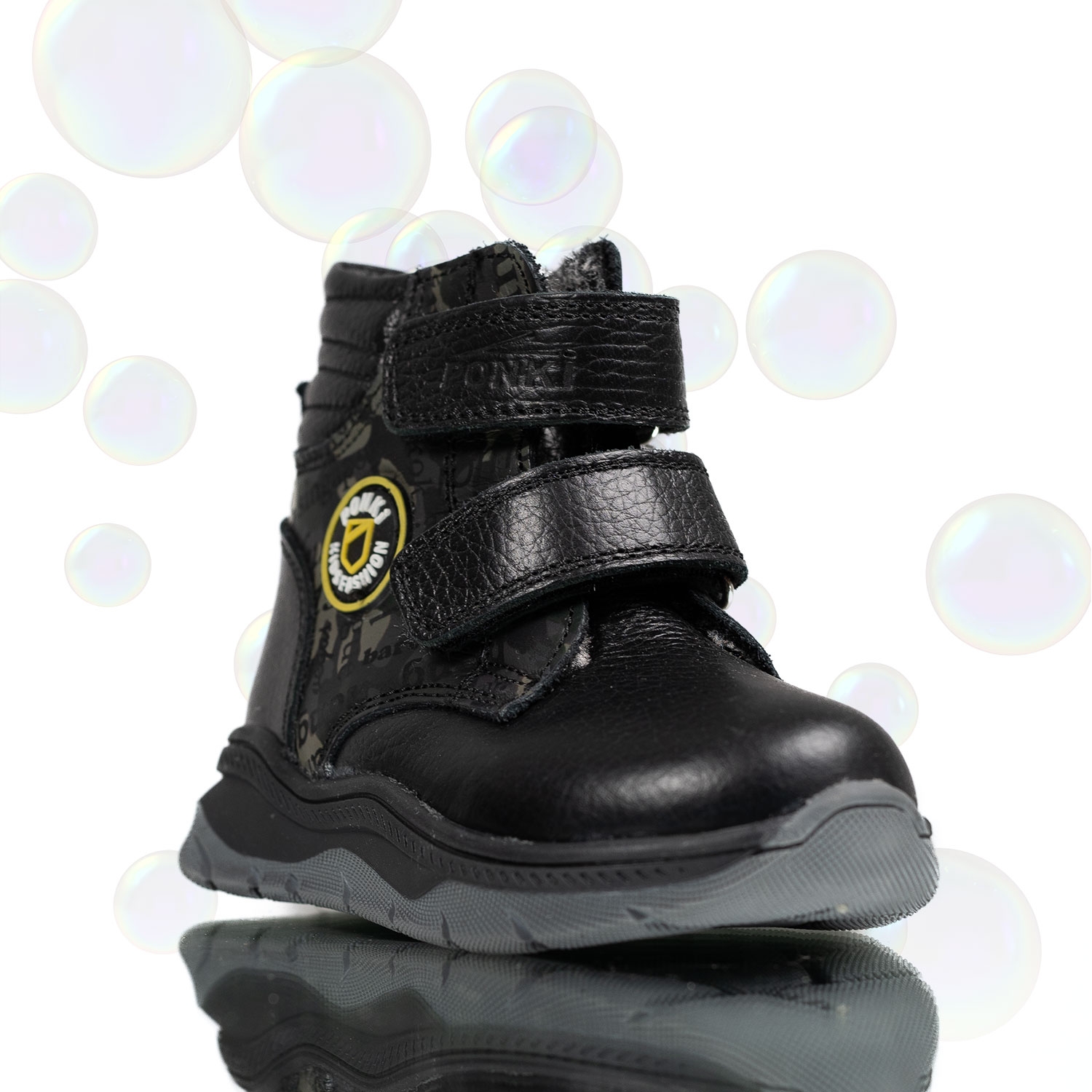 Детски боти PONKI Warrior Black 21-25