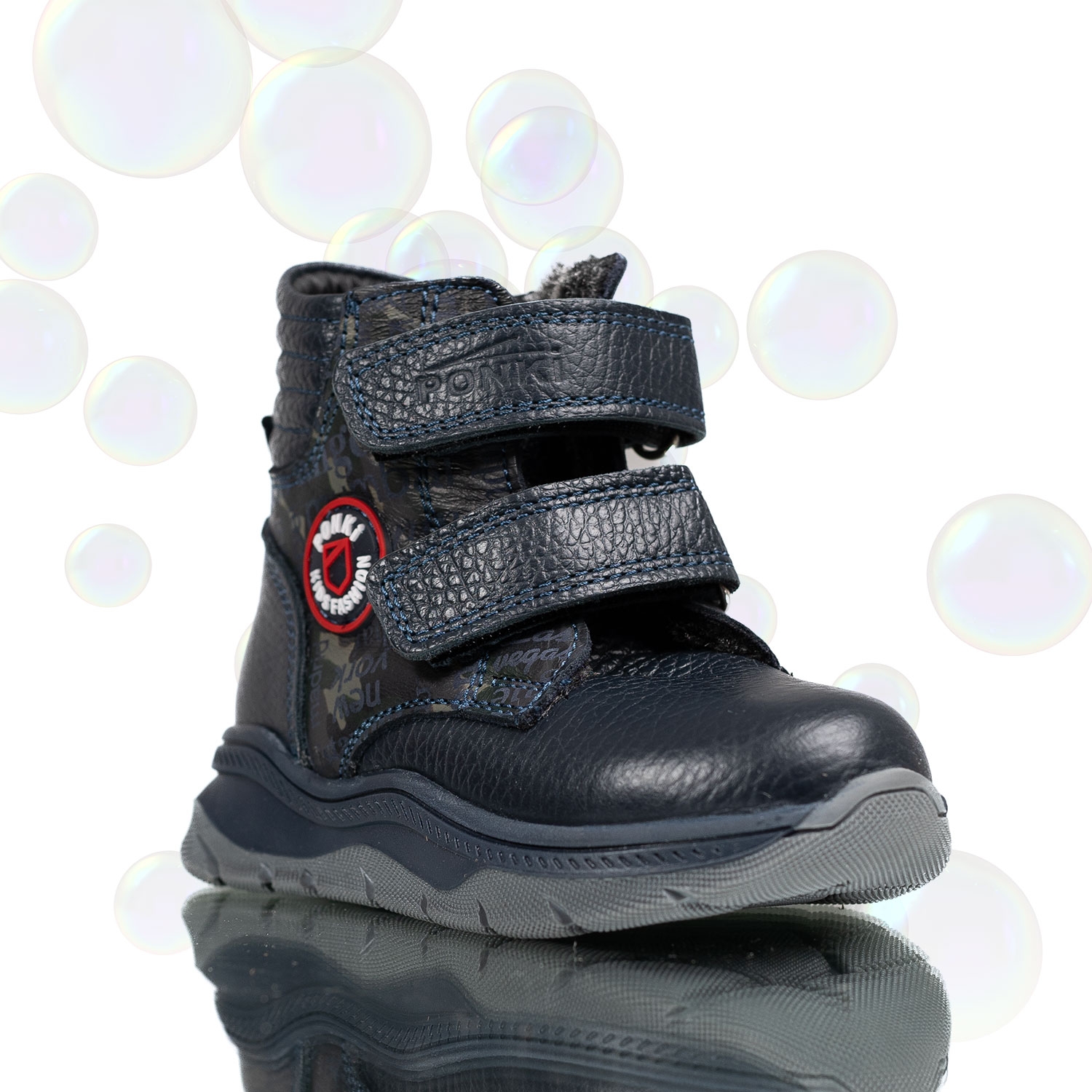 Детски боти PONKI Warrior Darkblue 21-25