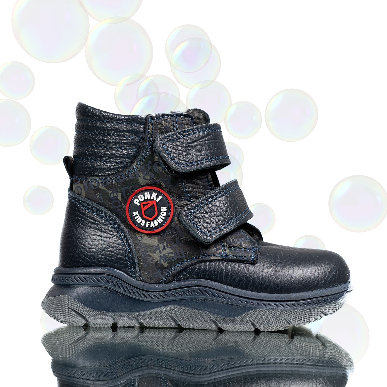 Детски боти PONKI Warrior Darkblue 21-25