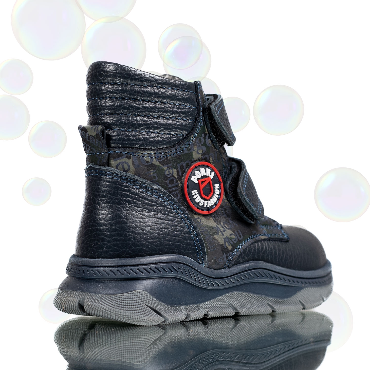 Детски боти PONKI Warrior Darkblue 21-25
