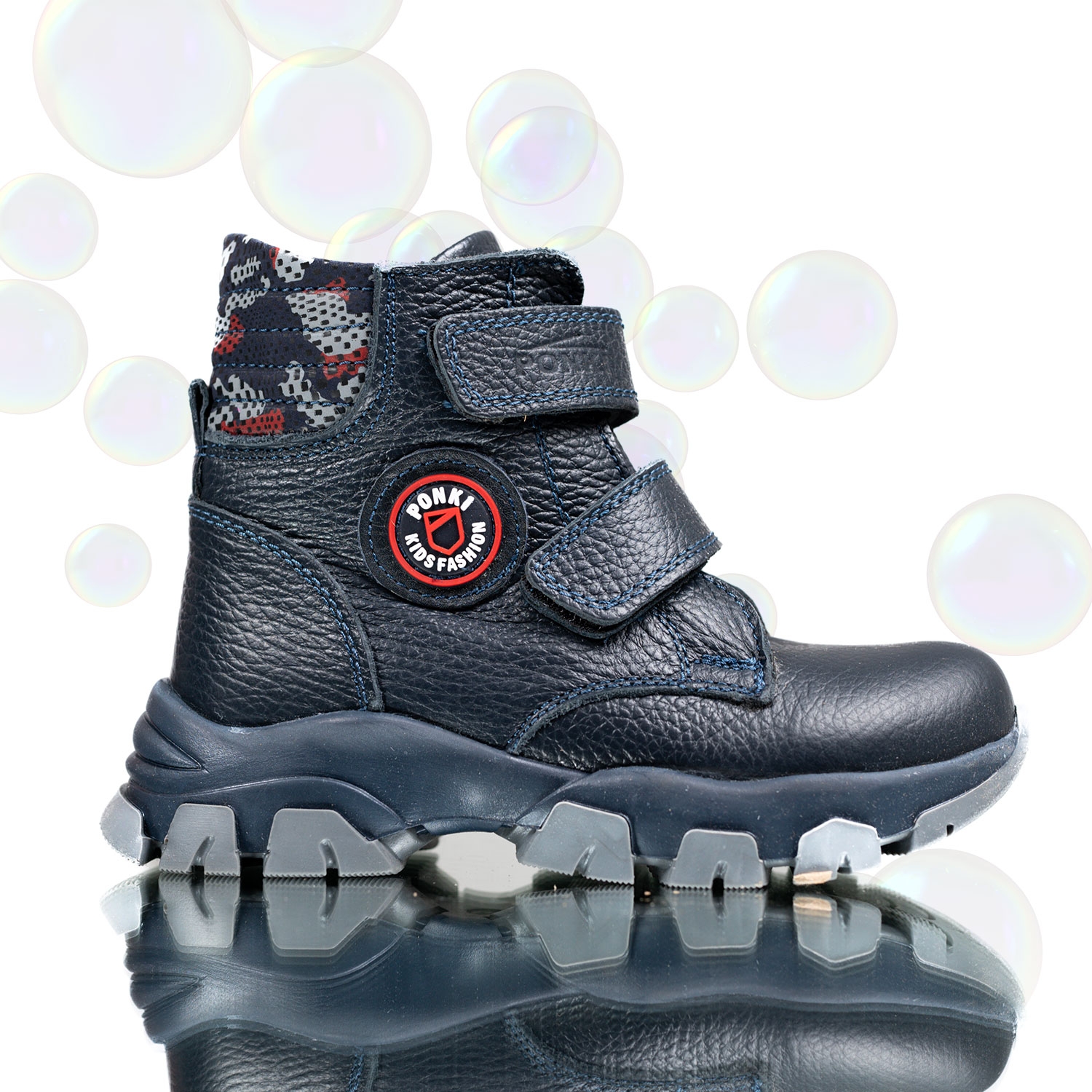 Детски боти PONKI Warrior Darkblue 26-30