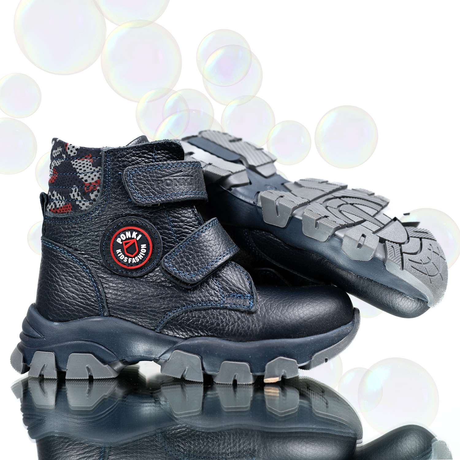 Детски боти PONKI Warrior Darkblue 26-30