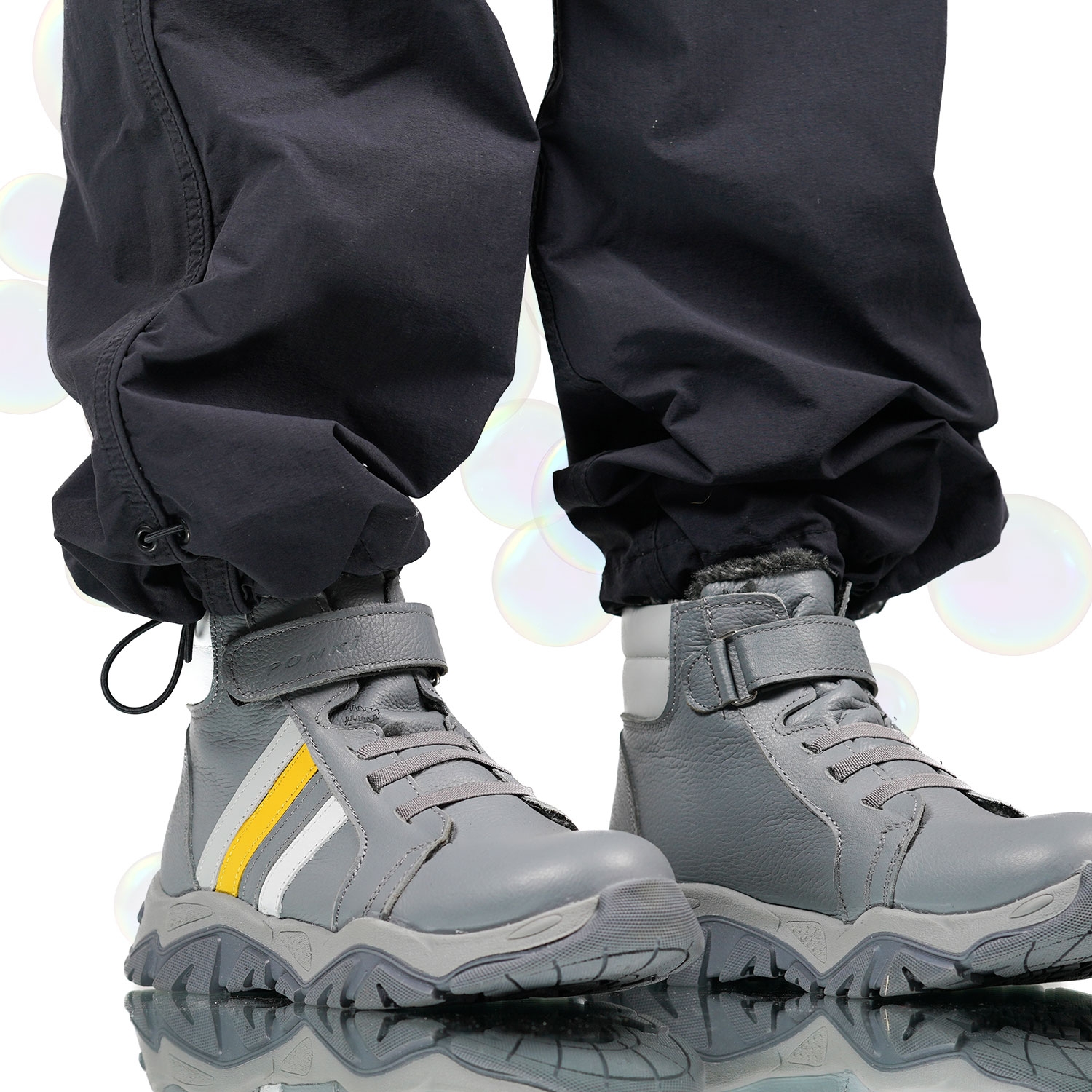 Детски ботуши PONKI CHIZUN GREY №31-36