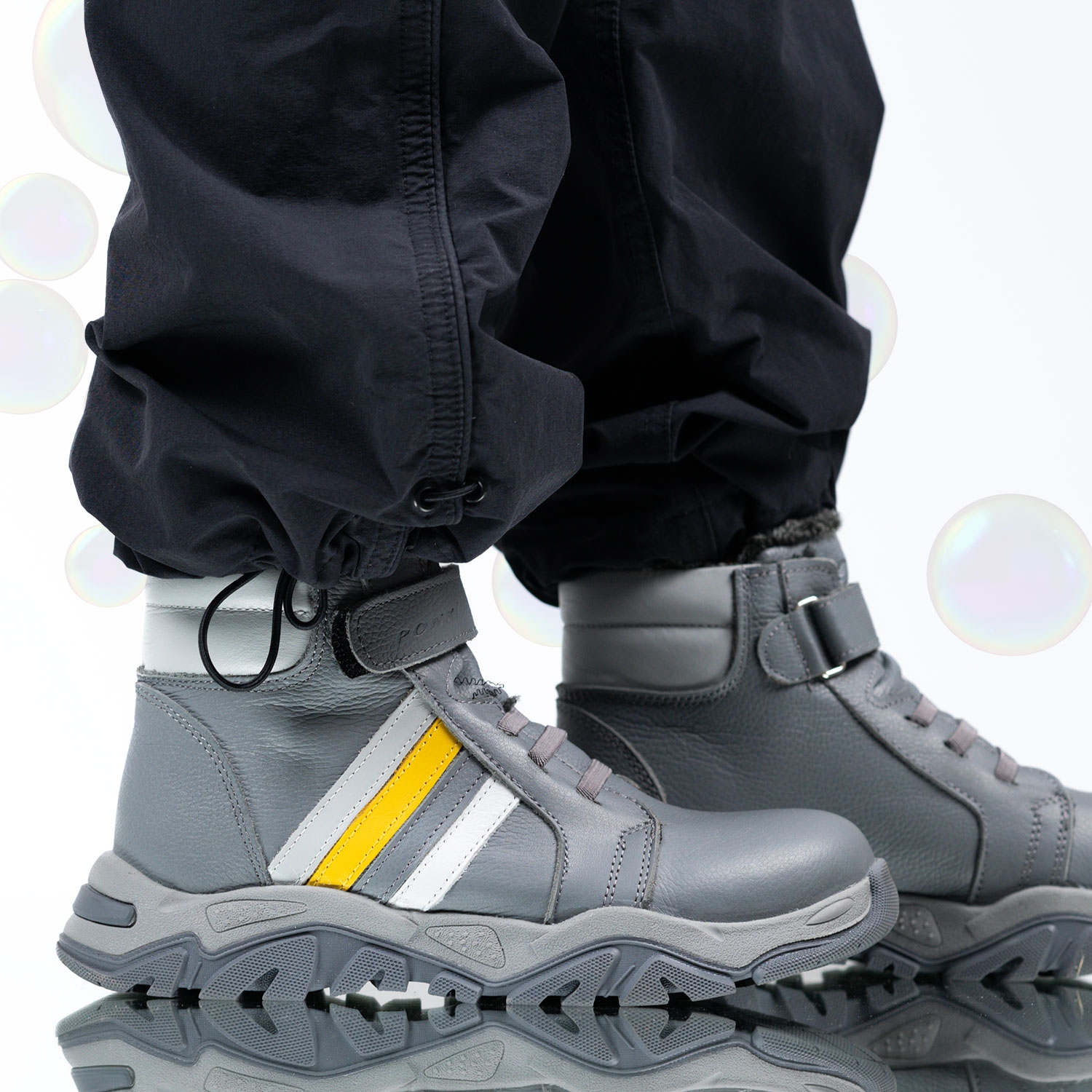 Детски ботуши PONKI CHIZUN GREY №31-36