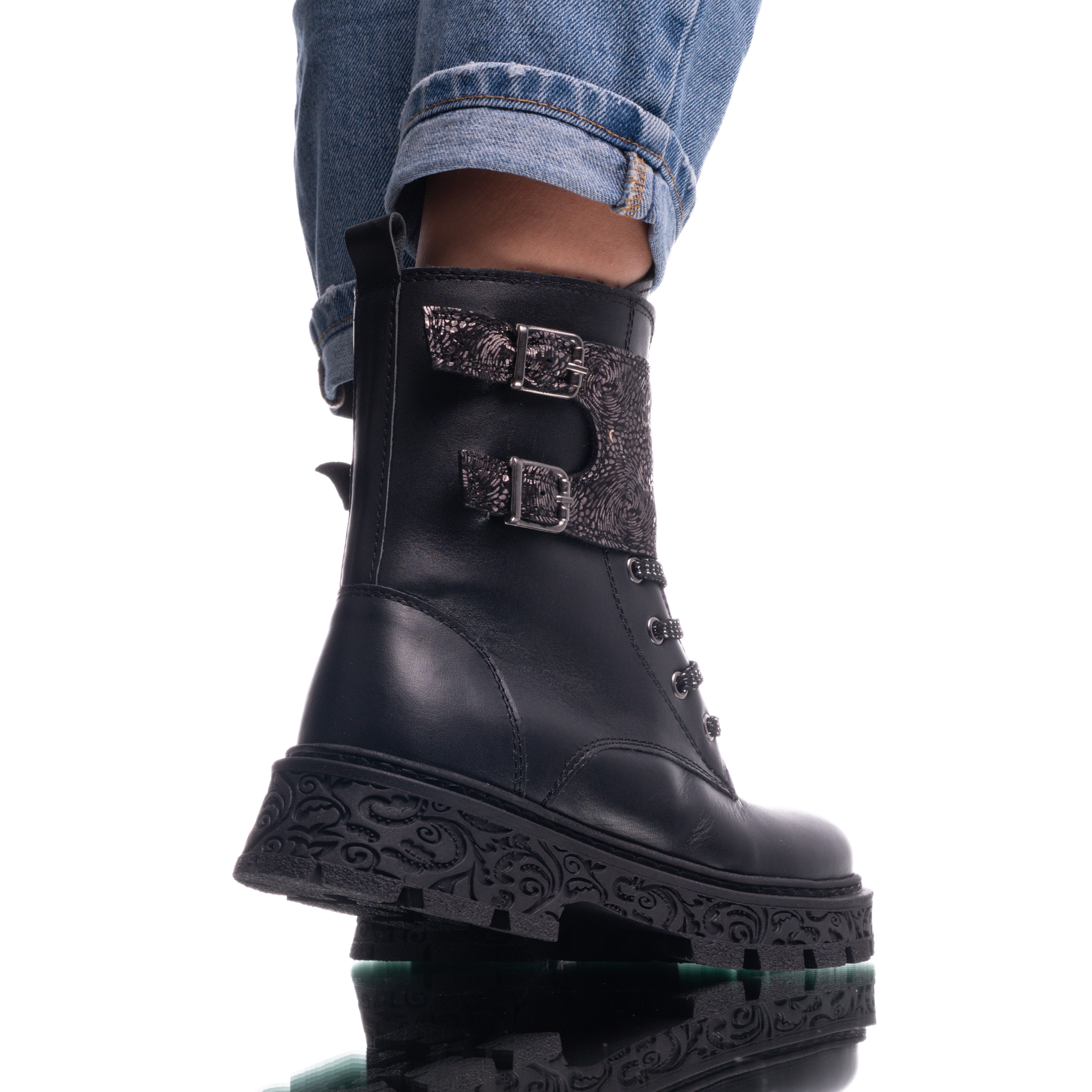 Детски Ботуши PONKI Malia Black №27-31