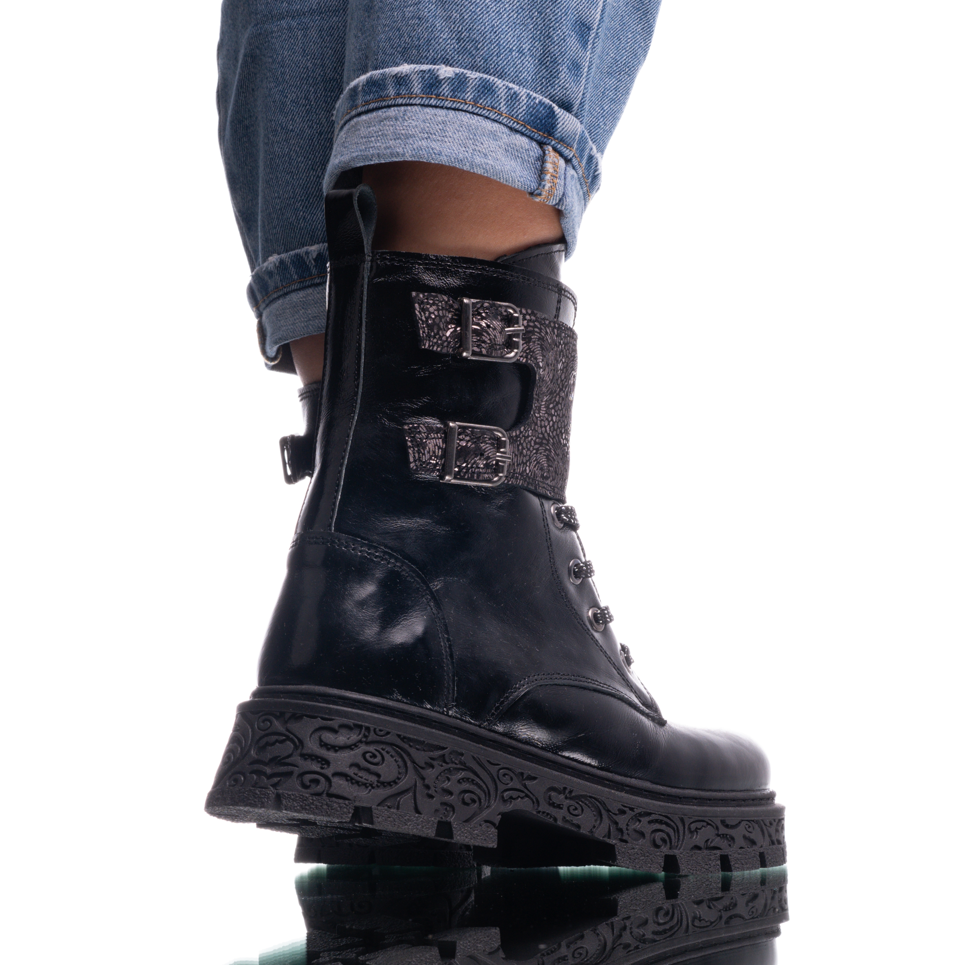 Детски Ботуши PONKI Malia Black-Sim №32-37