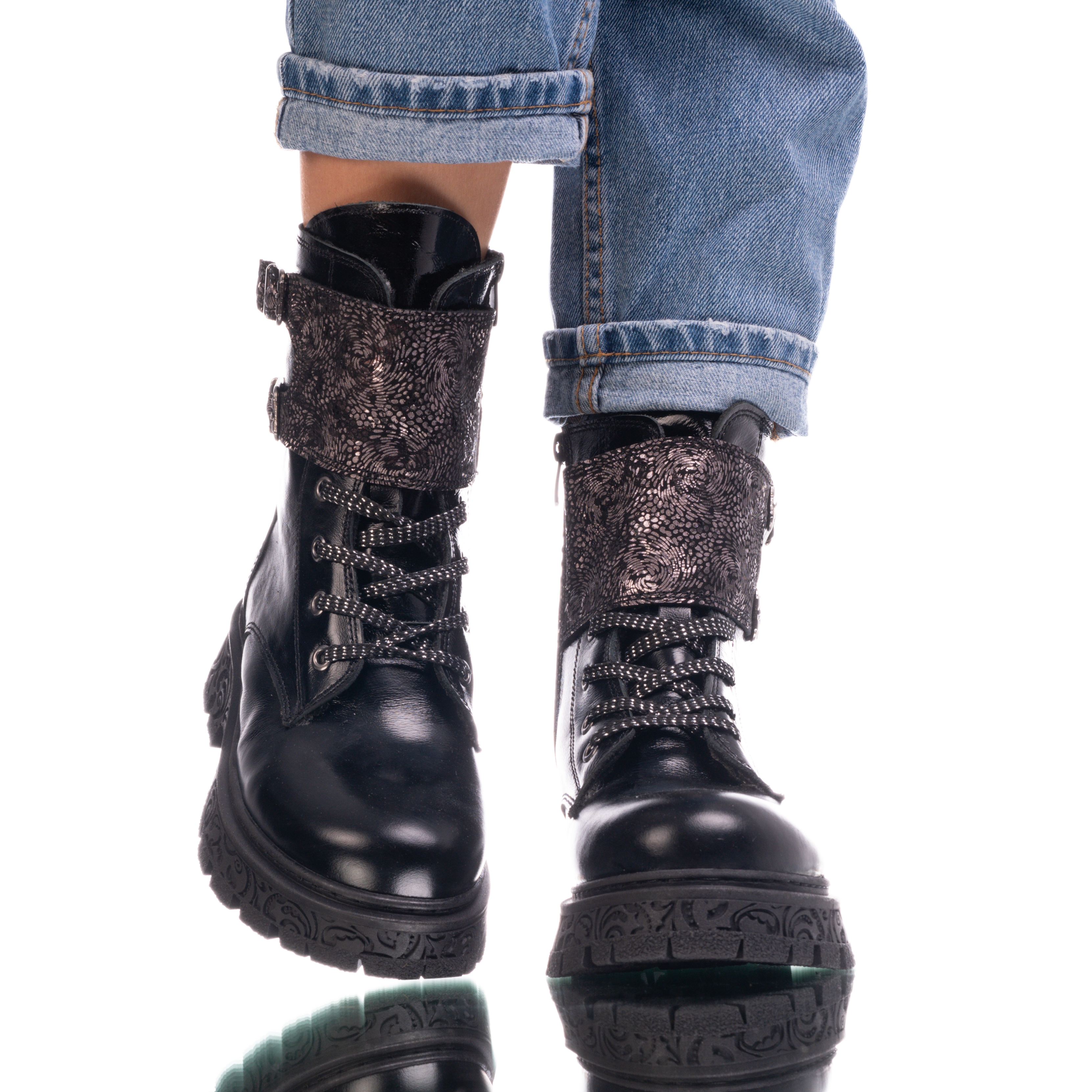 Детски Ботуши PONKI Malia Black-Sim №32-37