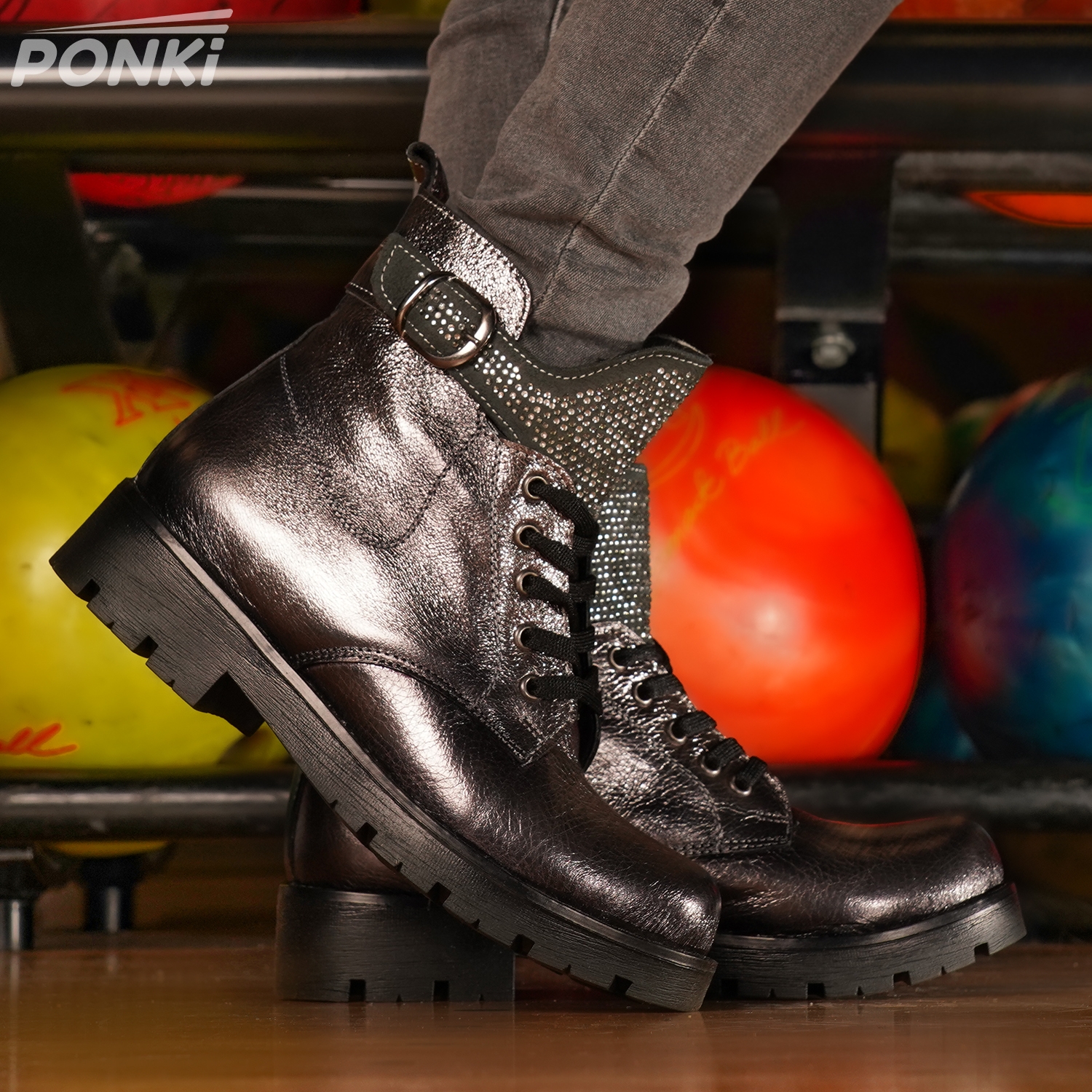 Детски ботуши PONKI PEARLS PLATINIUM №31-36