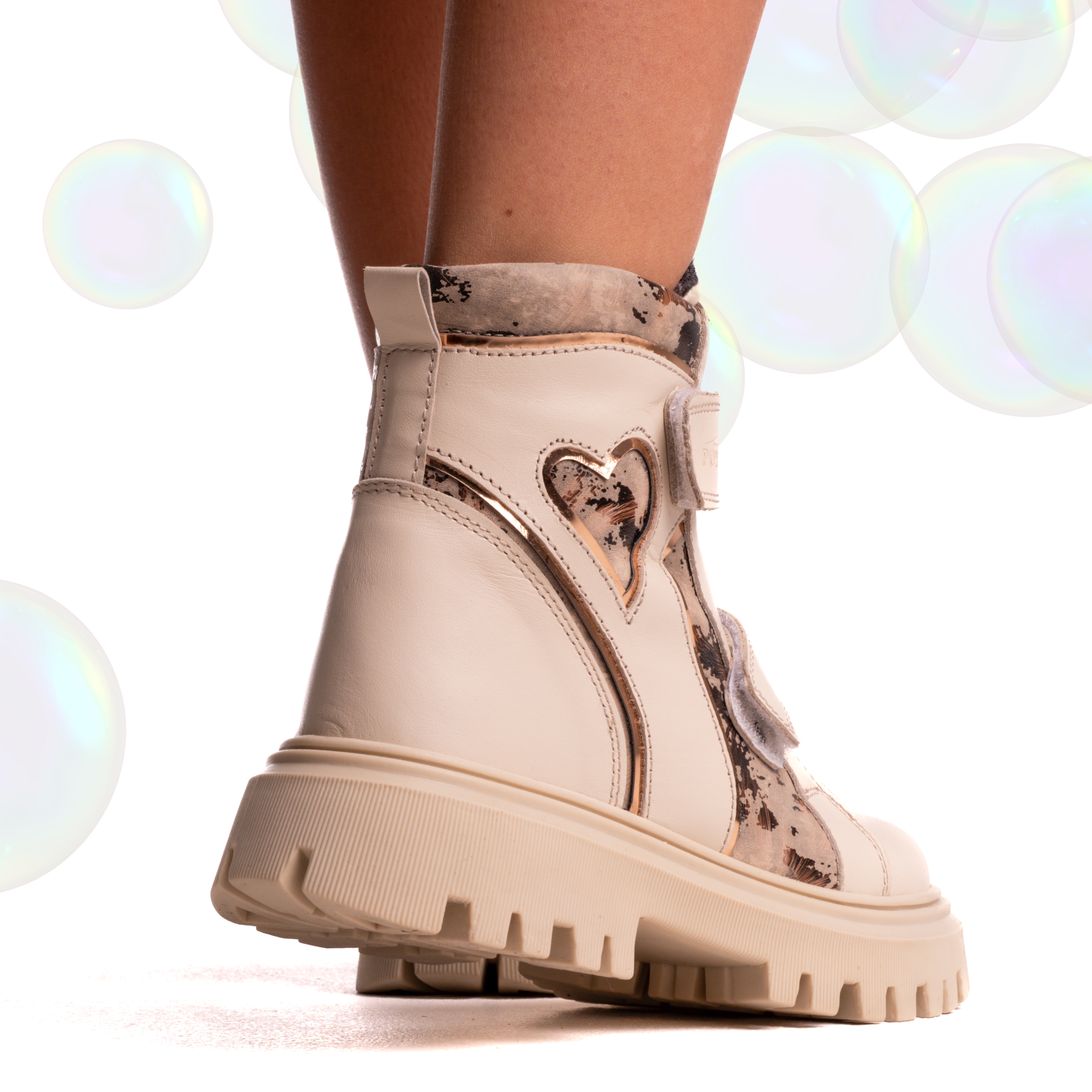 Детски ботуши PONKI Stella Beige №26-30