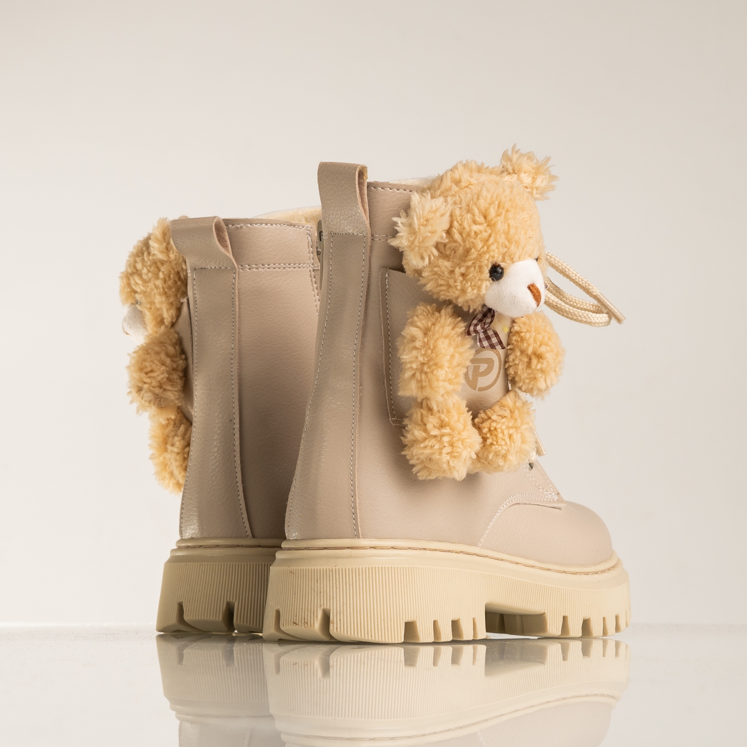 Детски ботуши PONKI Teddy Beige №26-30
